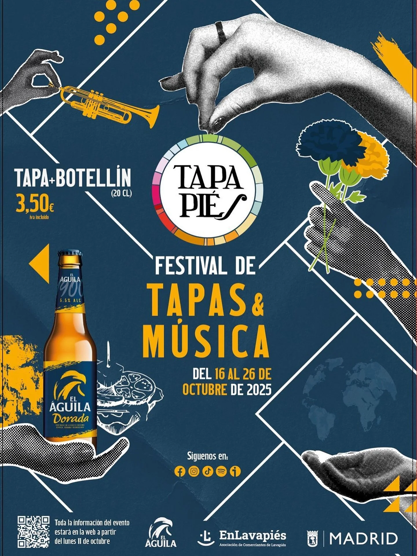 BIG NEWS: This year we are taking part in Tapapi&eacute;s! Many of you know this famous event in collaboration with @en_lavapies and this year we are going to bring you an awesome tapa to pair with beer from @cervezaelaguila Stay tuned for more news 