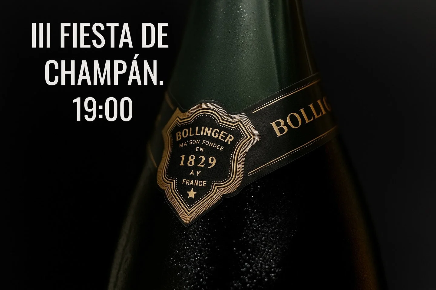 19/12: On December 19th the most bubbly party in Madrid returns: Ayala &amp; Bollinger at Madrid &amp; Darracott. Glasses, bottles and the glamour of two of the most iconic Champagne houses in the world, at prices you will only see that night. 19:00-