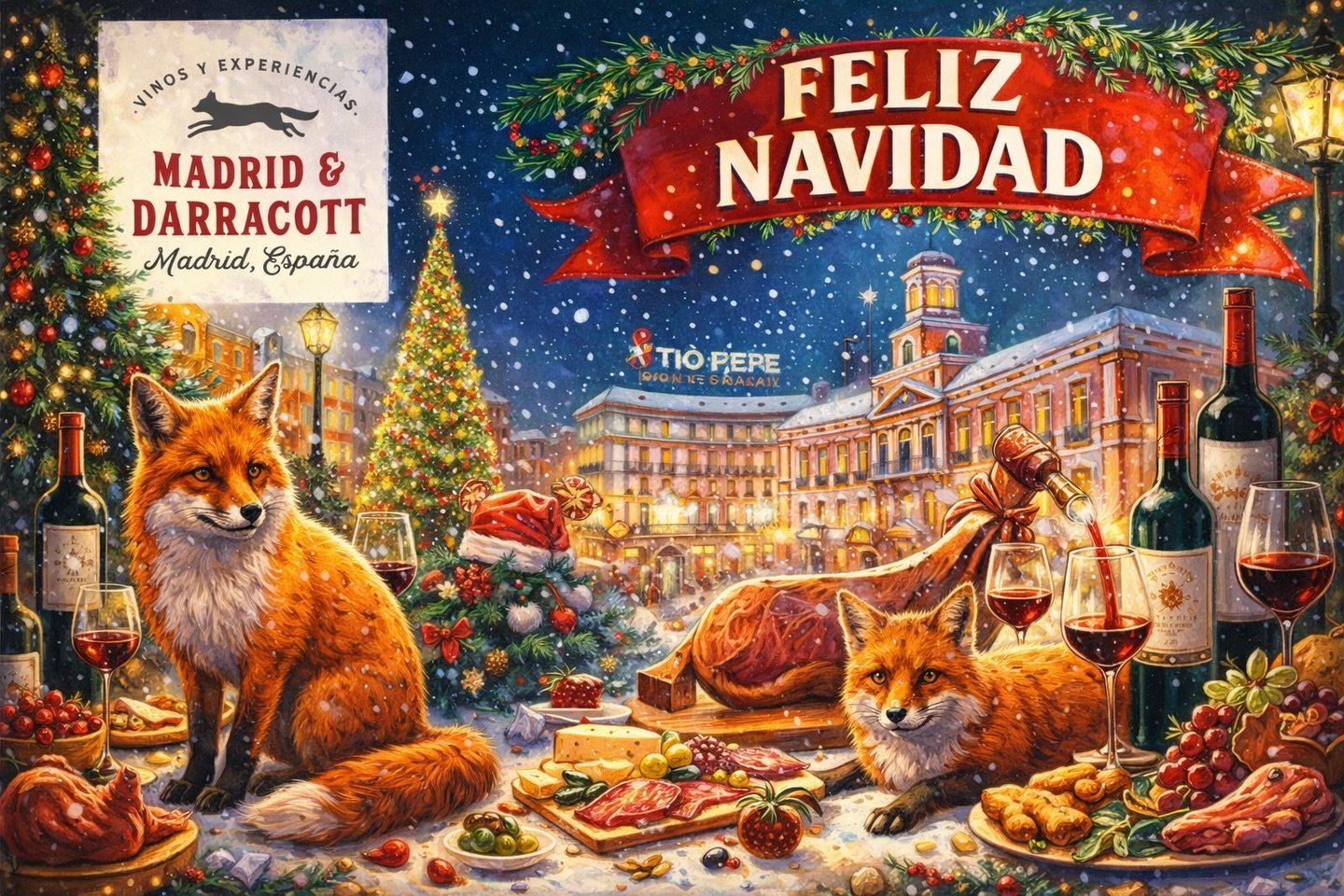 From all of us at Madrid &amp; Darracott we want to wish you the happiest Christmas. We hope it is filled with family, friends, great food, special memories and, most importantly, wine! We are open a few hours on Christmas Eve, and close on the 25th.