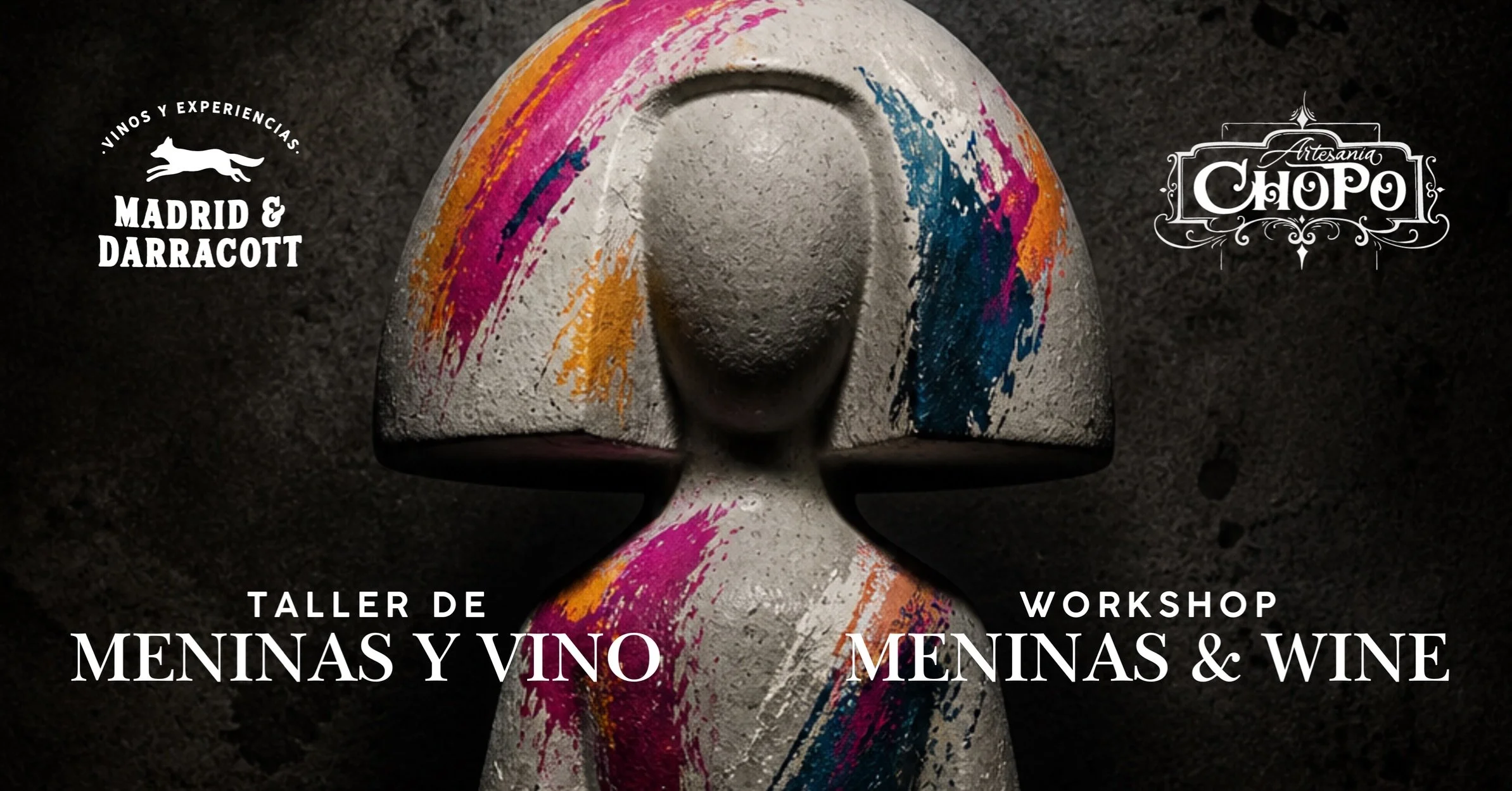 This Wednesday 7pm: Creative workshop in Madrid: paint your own decorative Menina while enjoying three wines selected by Madrid &amp; Darracott. A relaxed, fun, and quintessentially Madrilenian experience in collaboration with Artesan&iacute;a Chopo.