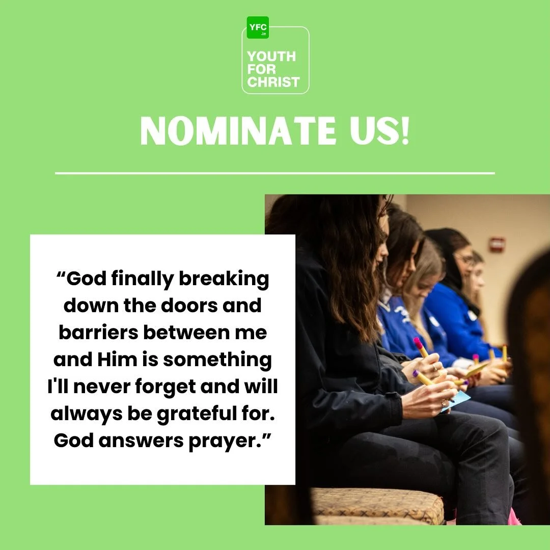 Ireland needs its young people to be invested in now more than ever before. 

 Please join us in helping to reach young people in Ireland by nominating us for the Benefactor Trust&rsquo;s &pound;5,000 draw specially for charities working with childre