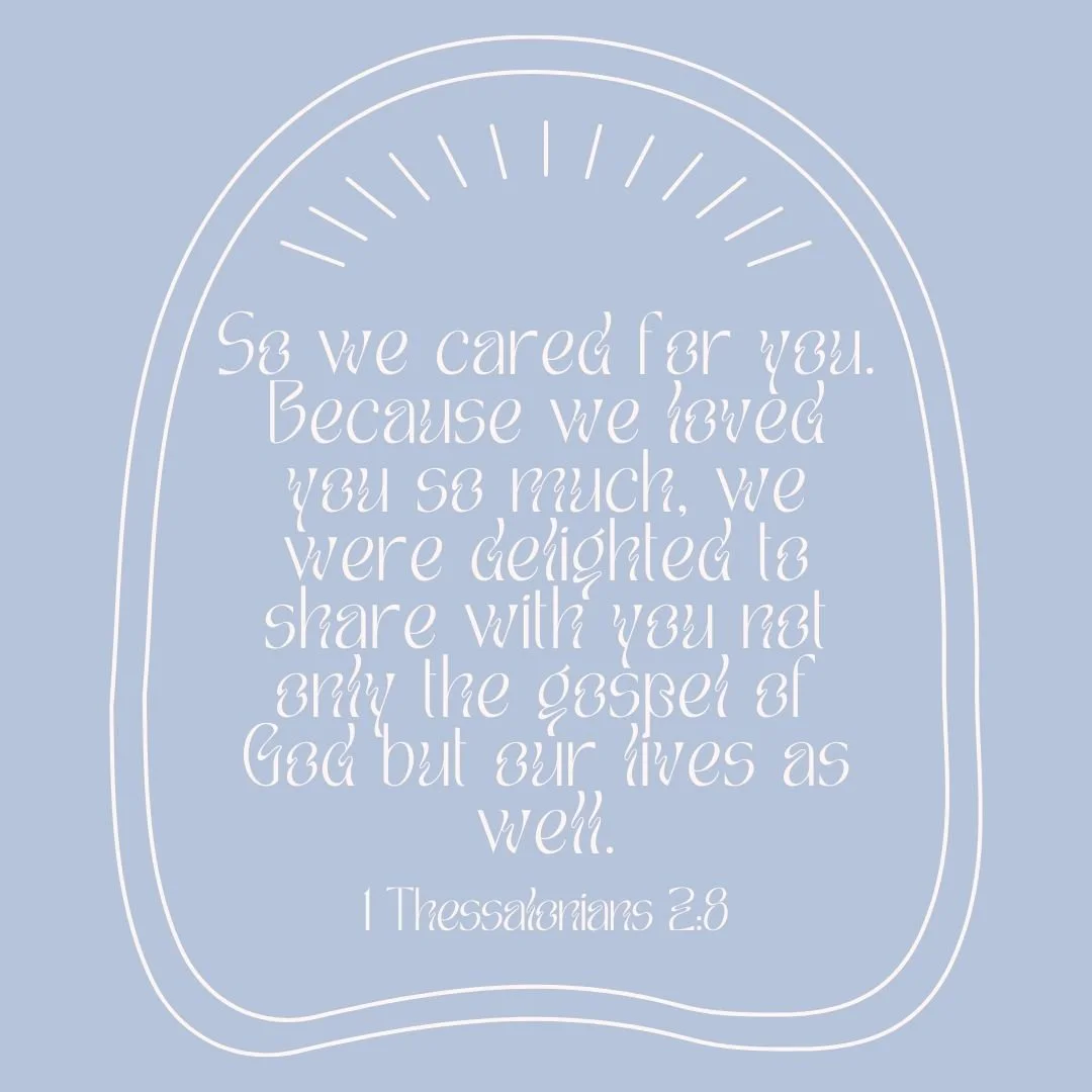 We love this verse because it describes the heart and the why of our ministry to young people. We care about discipleship and journeying with young people over the long haul!