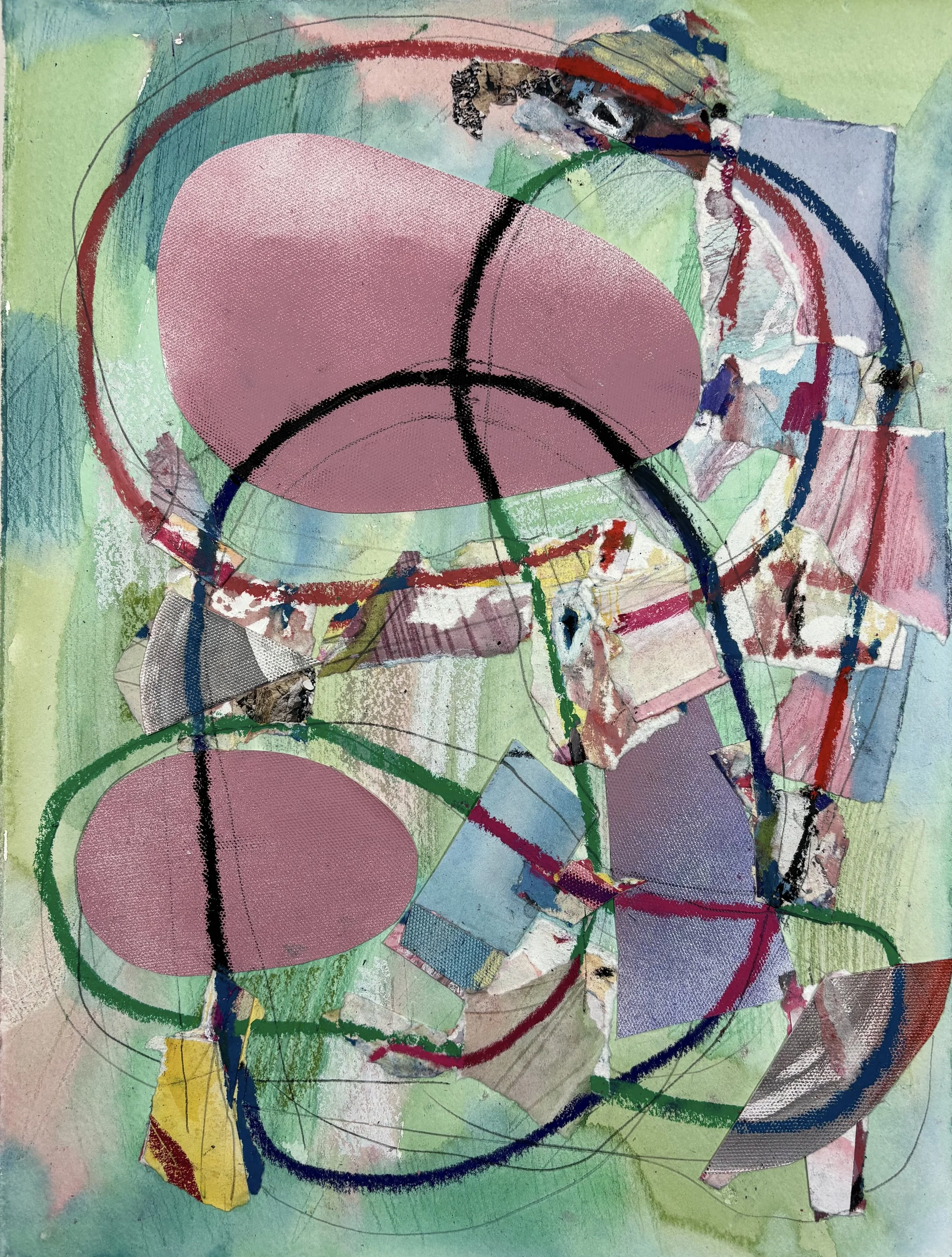 "Sweet cherry punch"
mixed media, collage on paper
15x11.5 inches
38x27 cm
2026