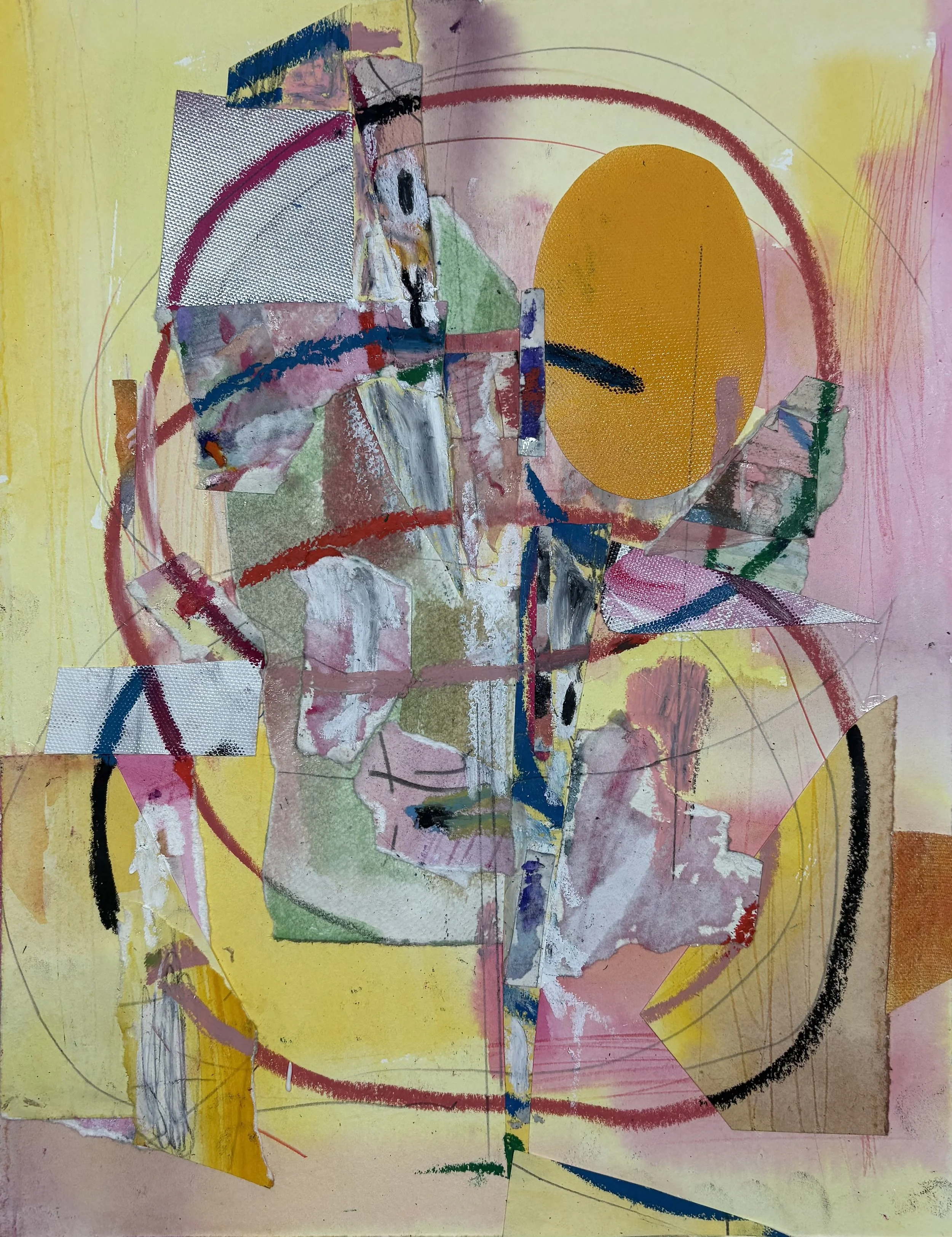 "Untitled"
mixed media, collage on paper
13x10 inches
33x25.5cm
2025