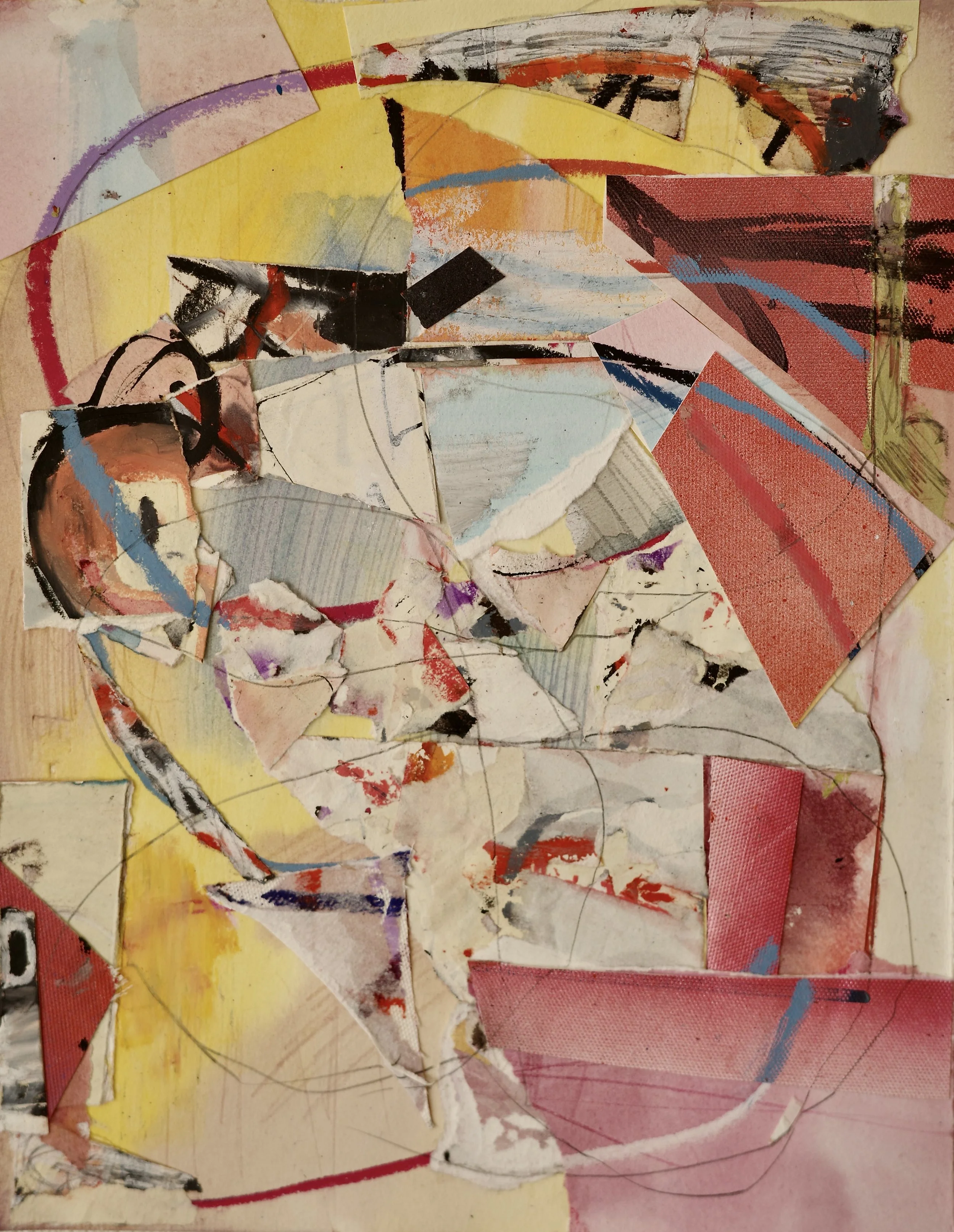 "Untitled"
mixed media, collage on paper
13x10 inches
33x25.5cm
2025