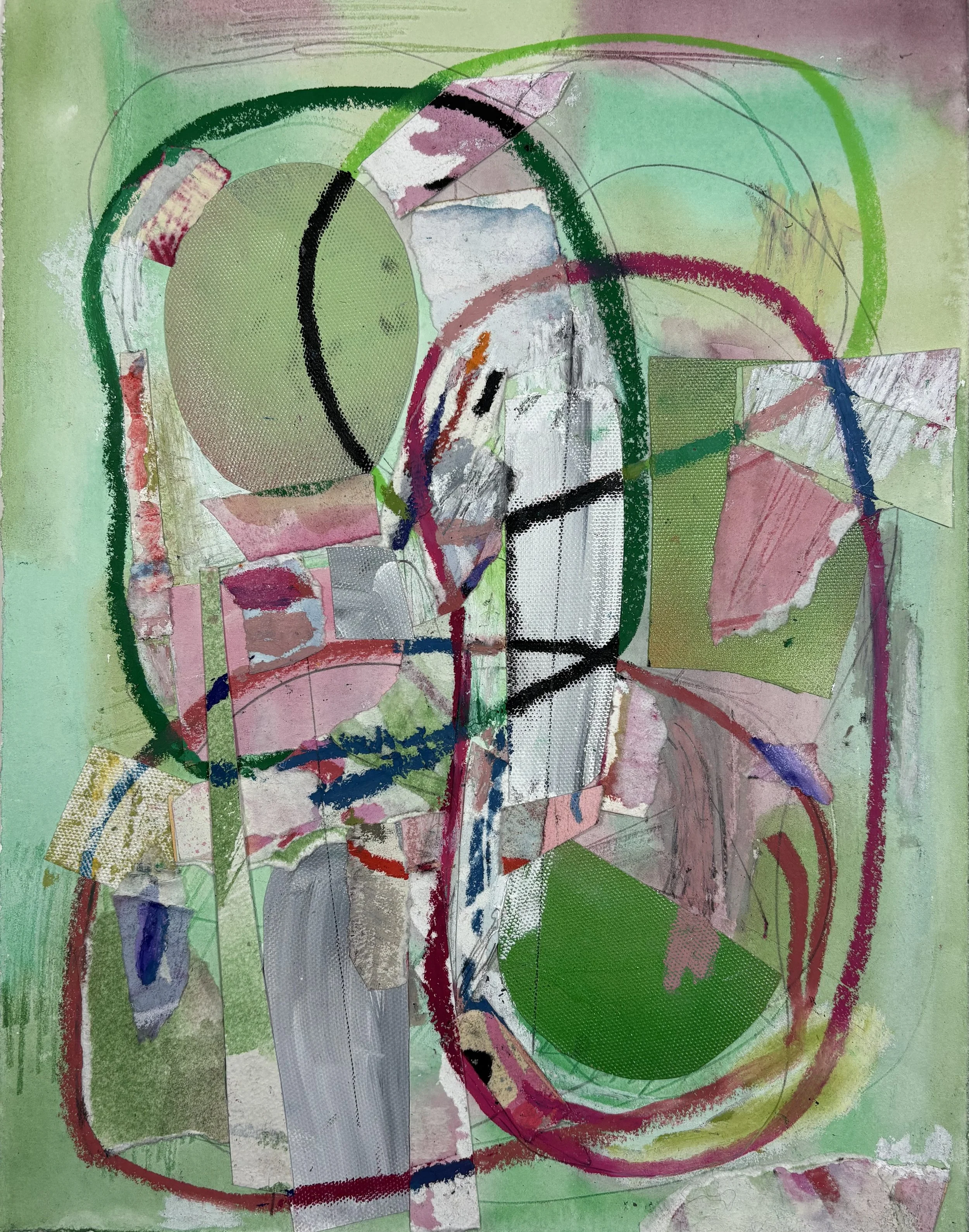 "Untitled"
mixed media, collage on paper
13x10 inches
33x25.5cm
2025