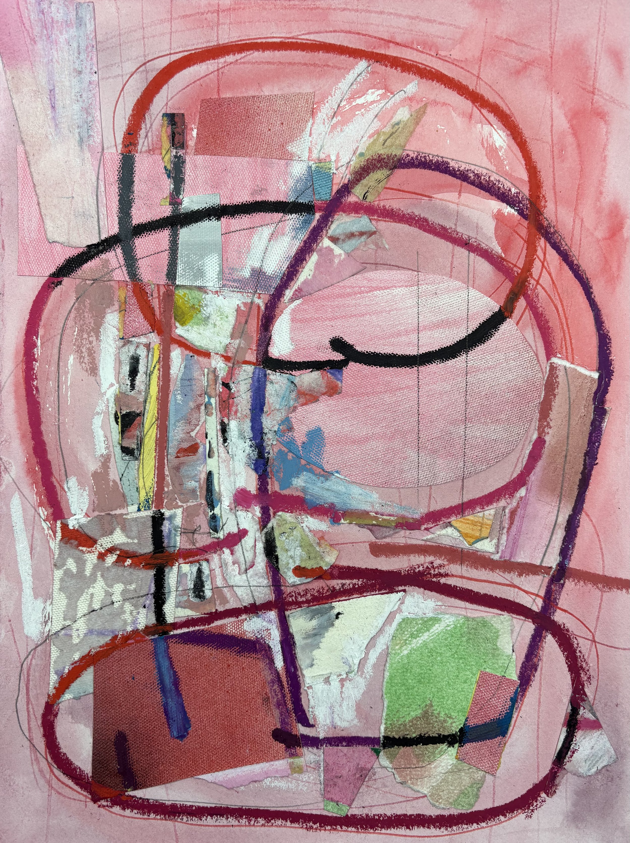 "Untitled"
mixed media, collage on paper
13x10 inches
33x25.5cm
2025