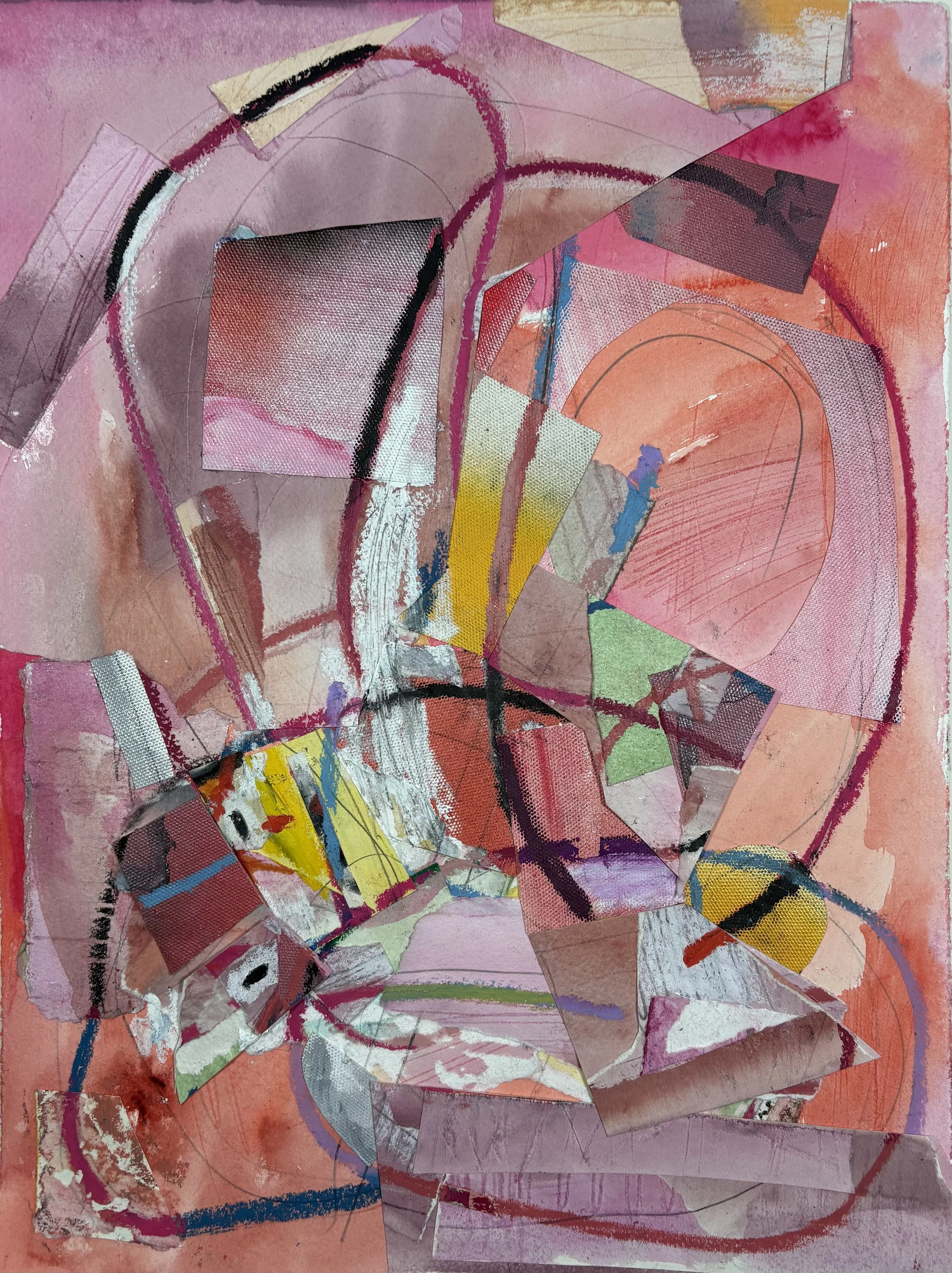 "Tide"
mixed media, collage on paper
15x11.5 inches
38x27 cm
2026