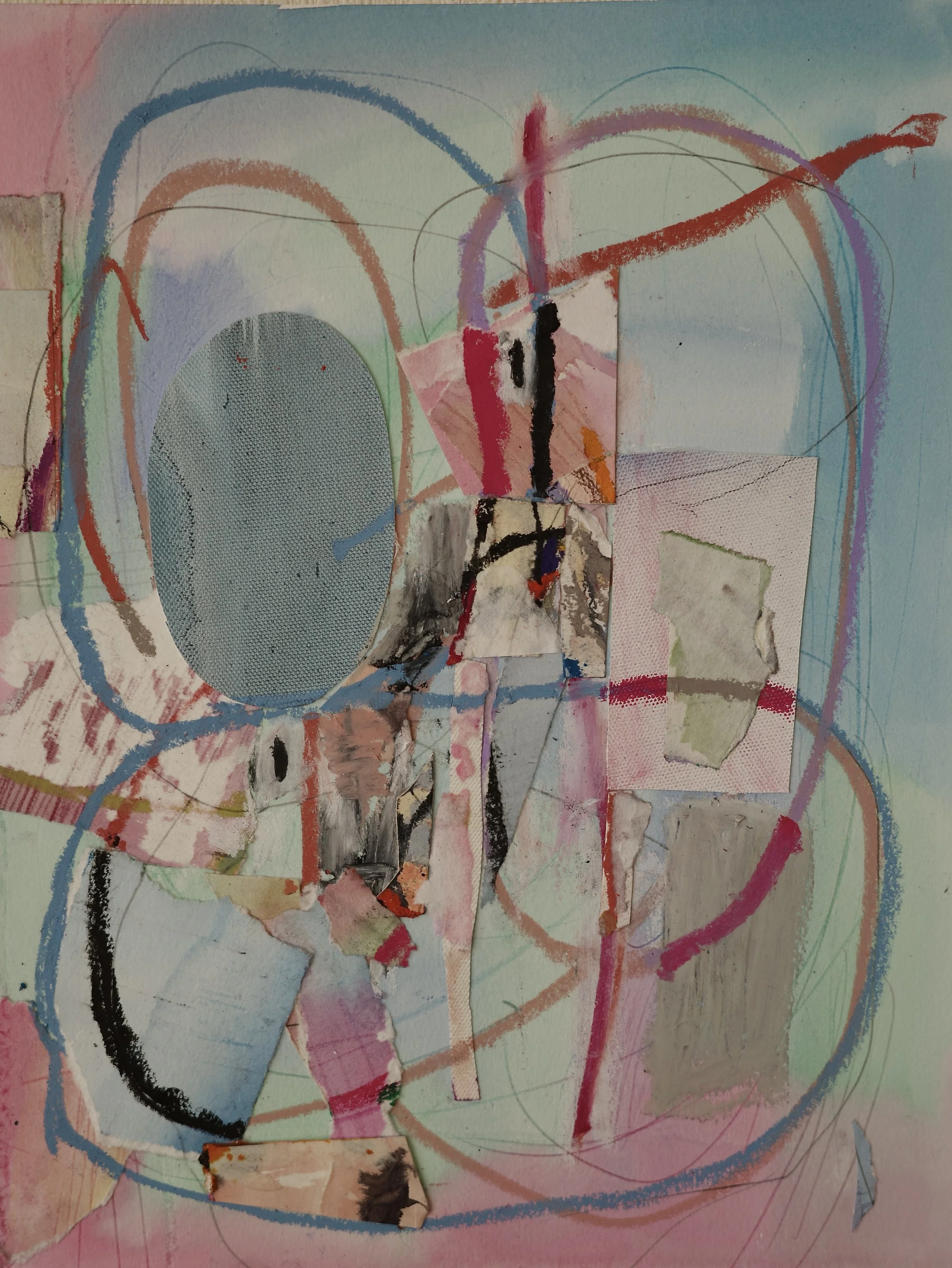 "Non duality"
mixed media, collage on paper
13x10 inches
33x25.5cm
2025