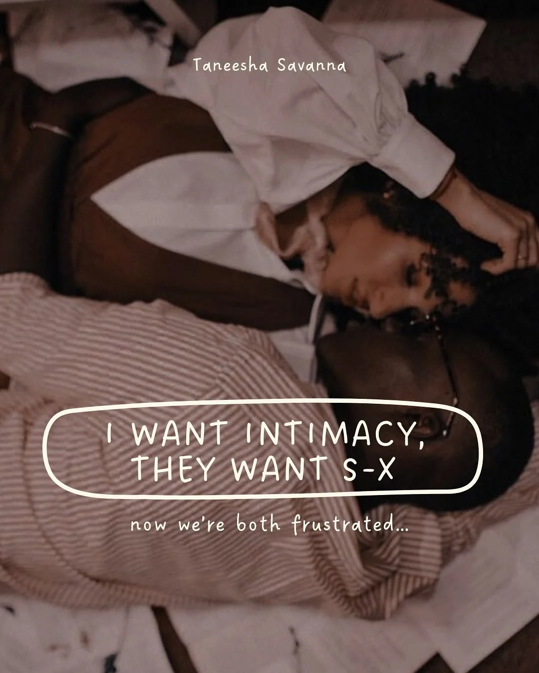 Iets wat ik vaak zie en hoor bij koppels&mdash; en wat ik ook in mijn eigen past connections ervaarde, is deze issue:

𝙕𝙞𝙟 𝙬𝙞𝙡𝙡𝙚𝙣 𝙨-𝙭 &amp; 𝙞𝙠 𝙬𝙞𝙡 𝙢𝙚𝙚𝙧 𝙞𝙣𝙩𝙞𝙢𝙞𝙩𝙚𝙞𝙩&hellip; 𝙚𝙣 𝙣𝙪 𝙫𝙤𝙚𝙡𝙚𝙣 𝙬𝙞𝙟 (𝙤𝙛 𝙞𝙠) 𝙢𝙚 𝙜