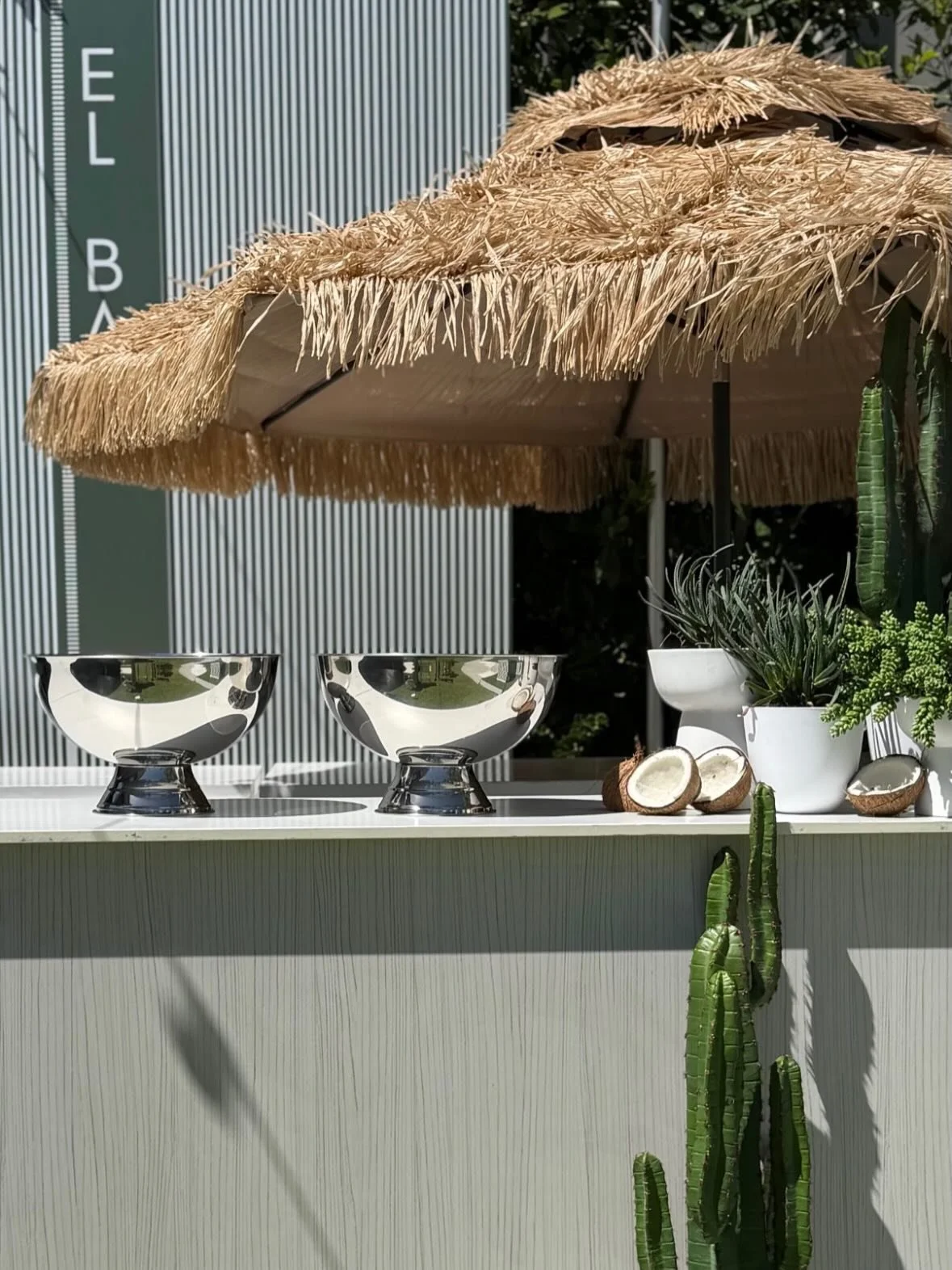 coconuts &amp; cactus with a side of FANCY SHADE ~ we love when clients mix up styles &amp; colours 🌴
