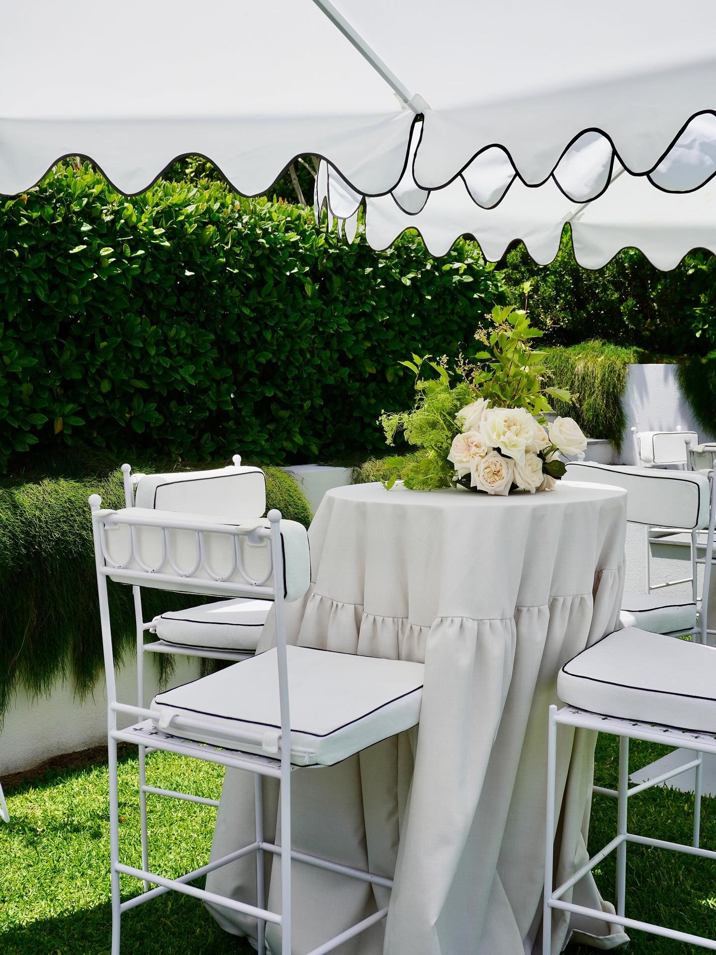 the best celebrations happen at home ~ our black trim premium wave was the perfect touch to this beautiful backyard setup with @omgeventsperth