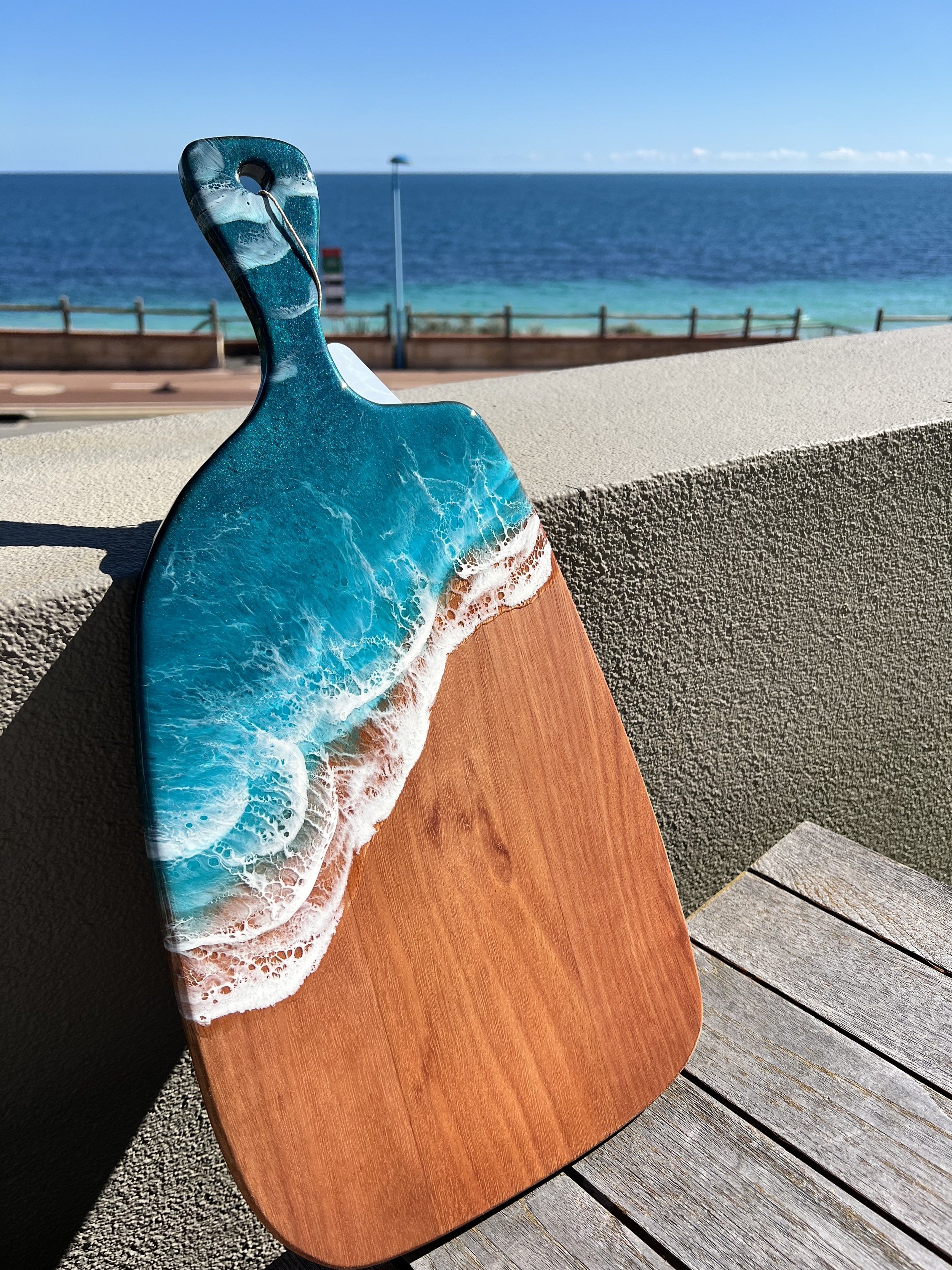 Native timber resin cheeseboard