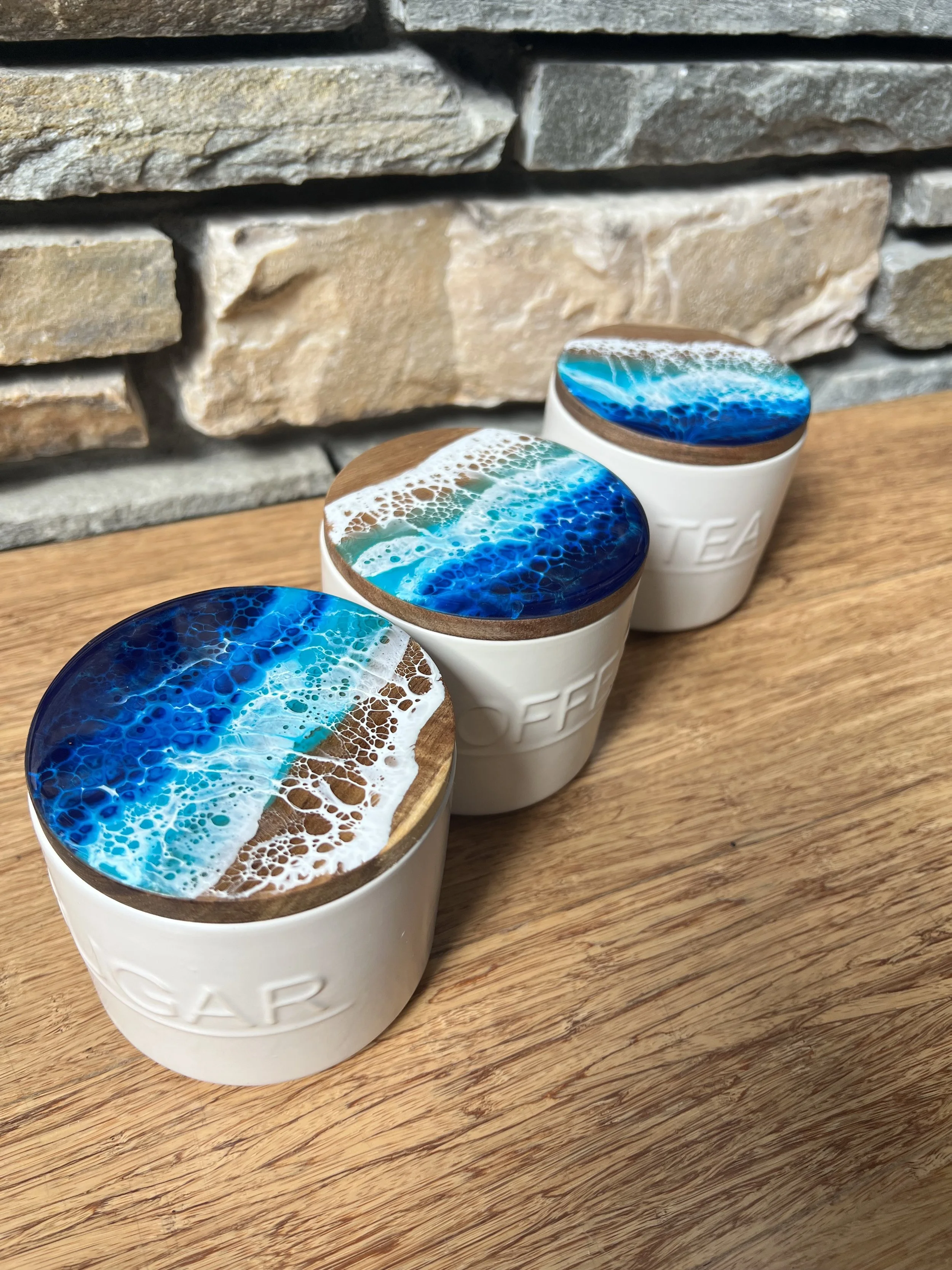 Tea-time Canister trio