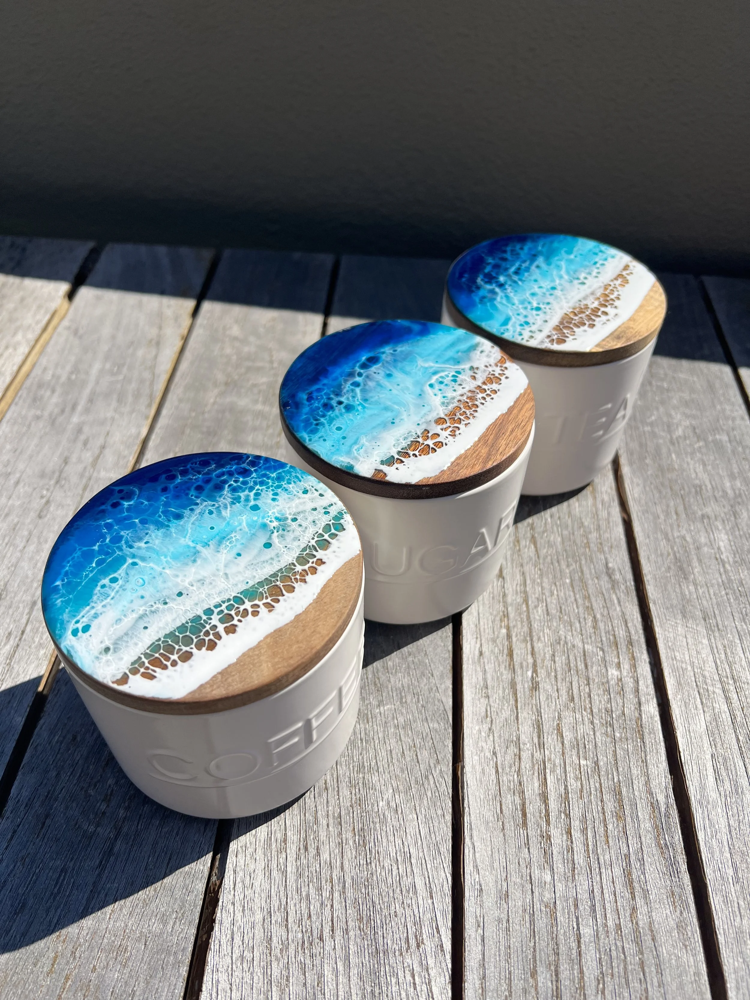 Tea-time Canister trio
