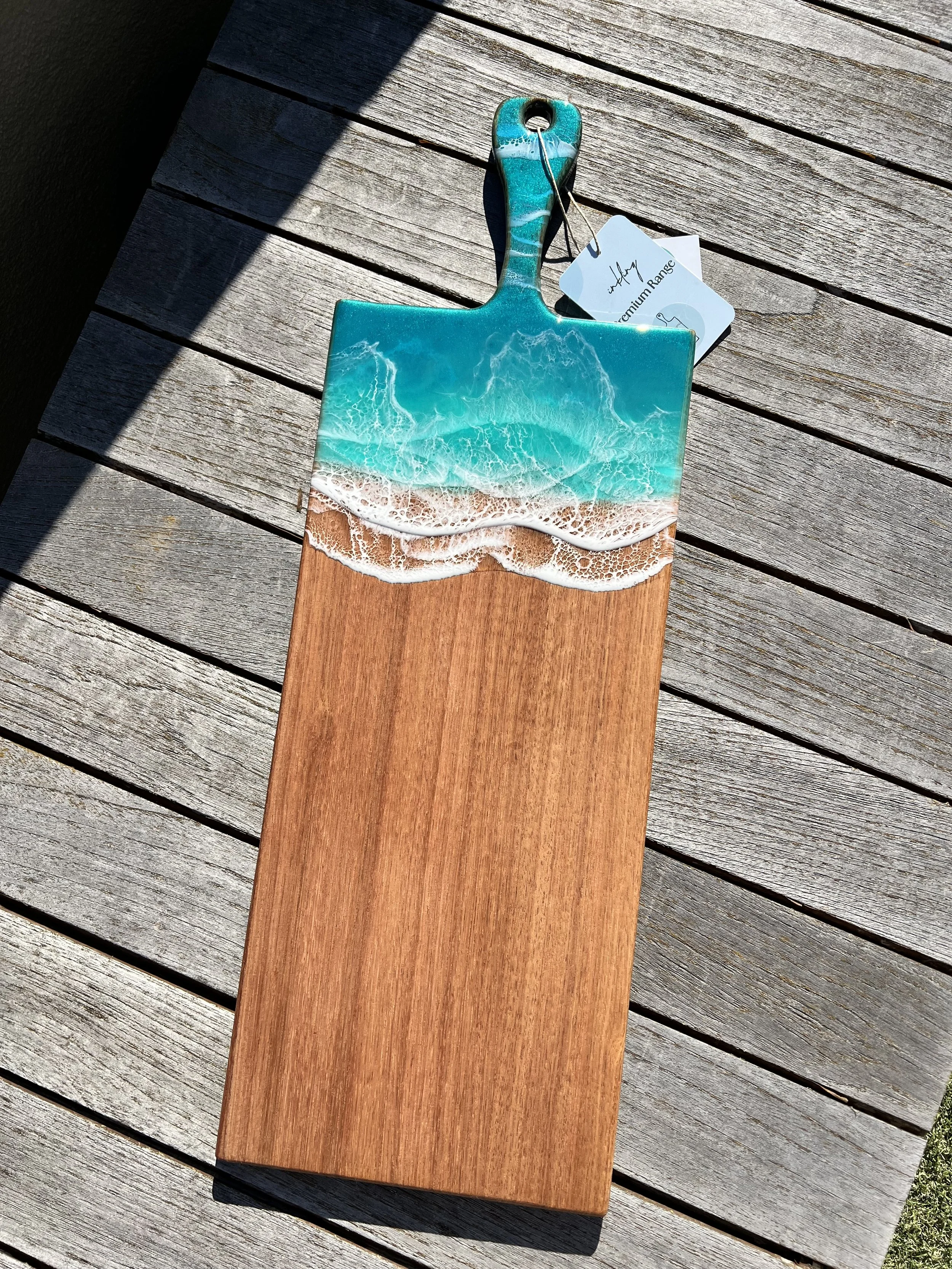Native karri timber resin cheeseboard