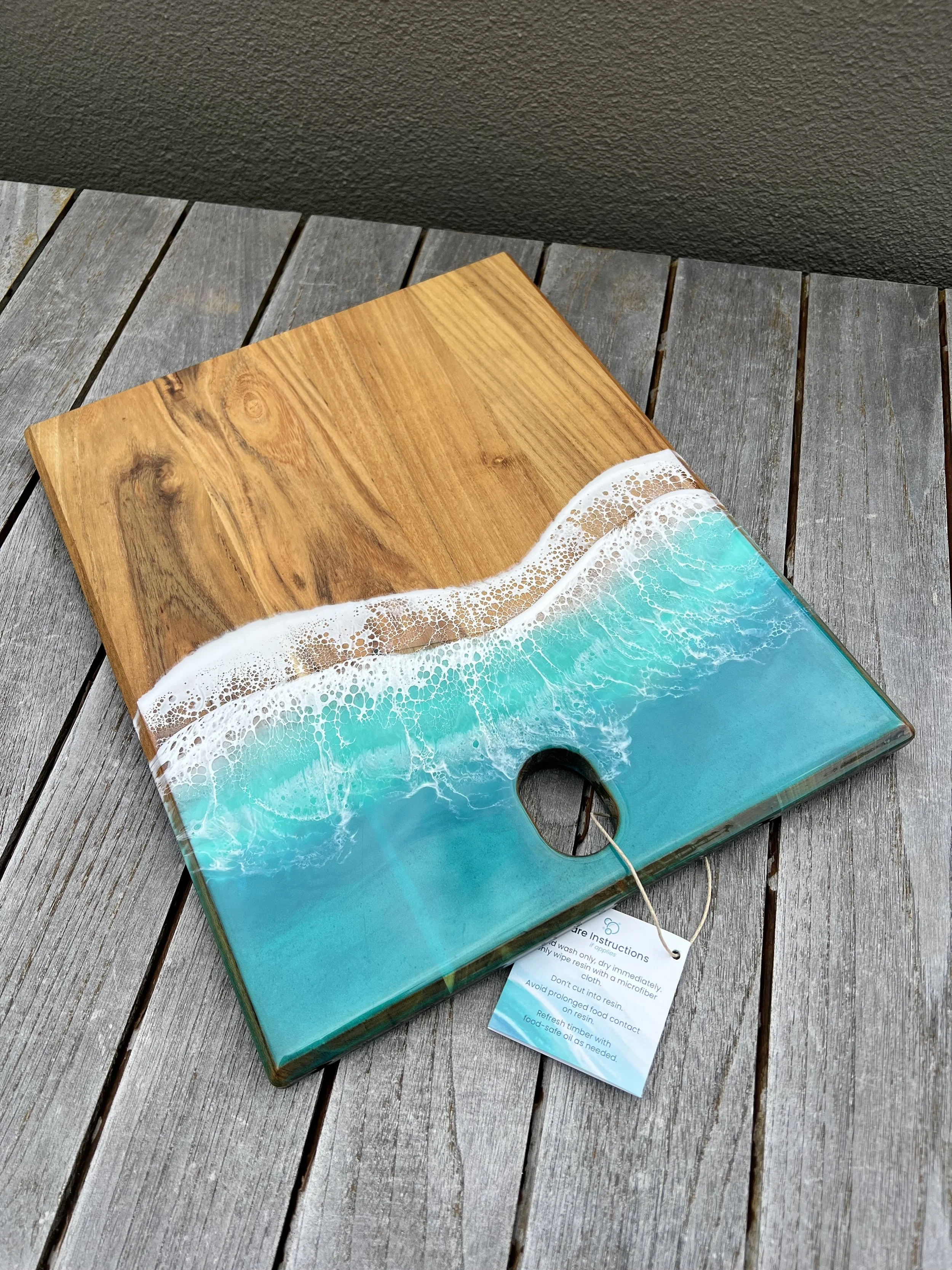 Ocean resin cheeseboard