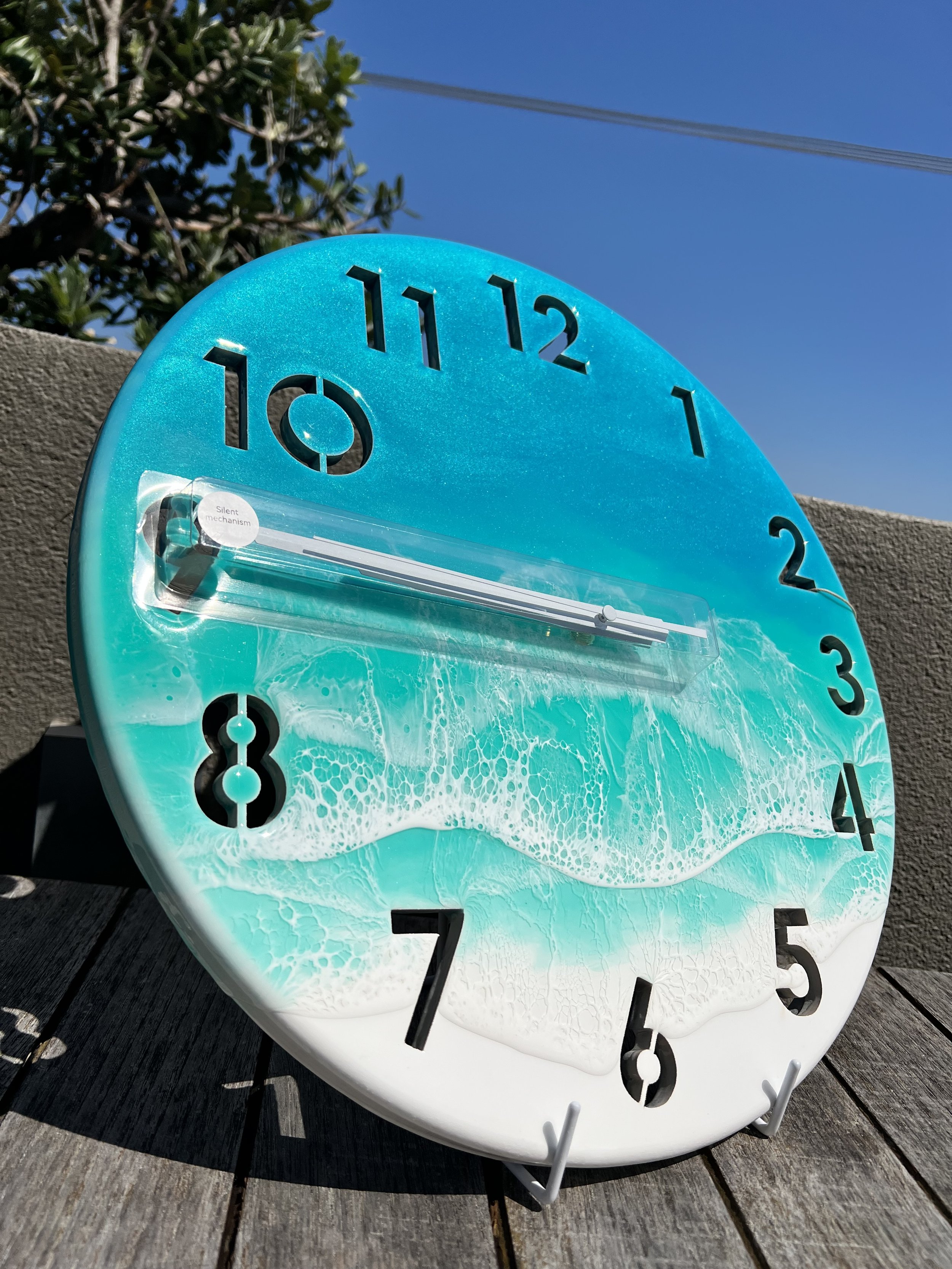 Inkling ocean resin clock 40cm