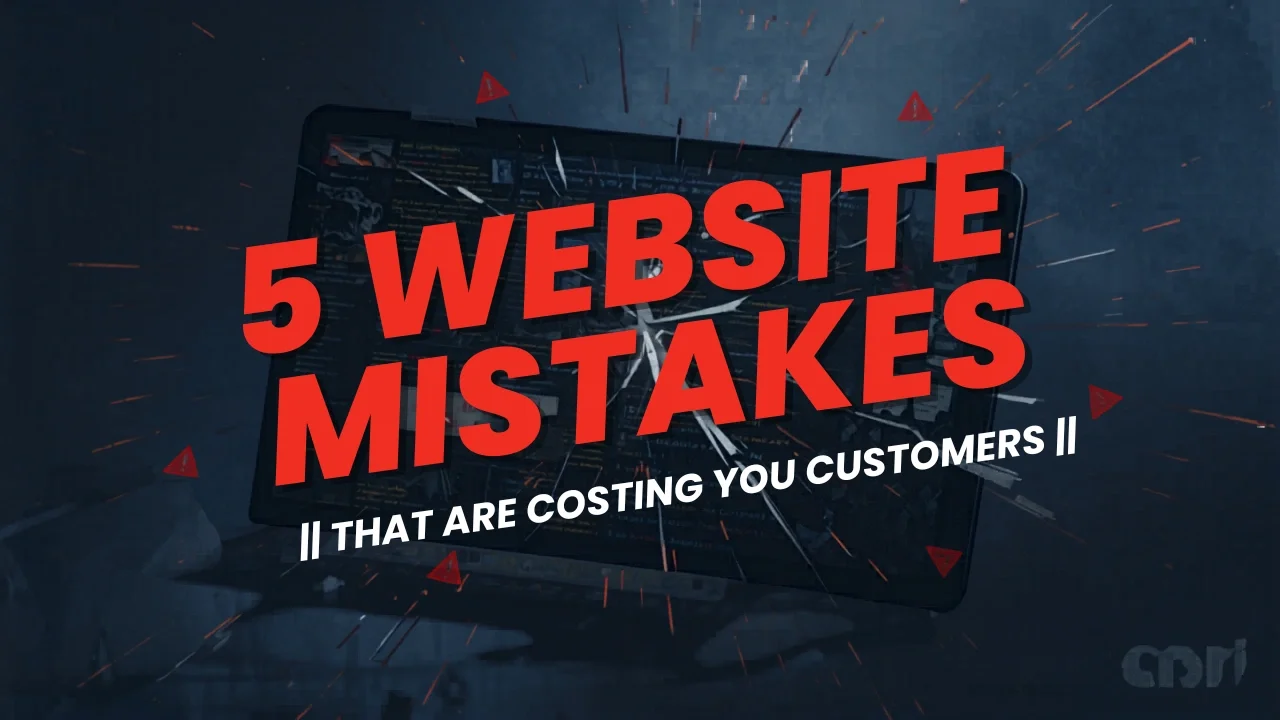 5 Website Design Mistakes That Are Costing You Customers