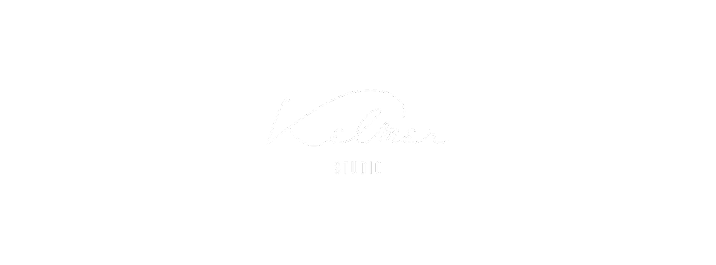 Black background with white handwritten style text reading "K moisturizer STUDIO"