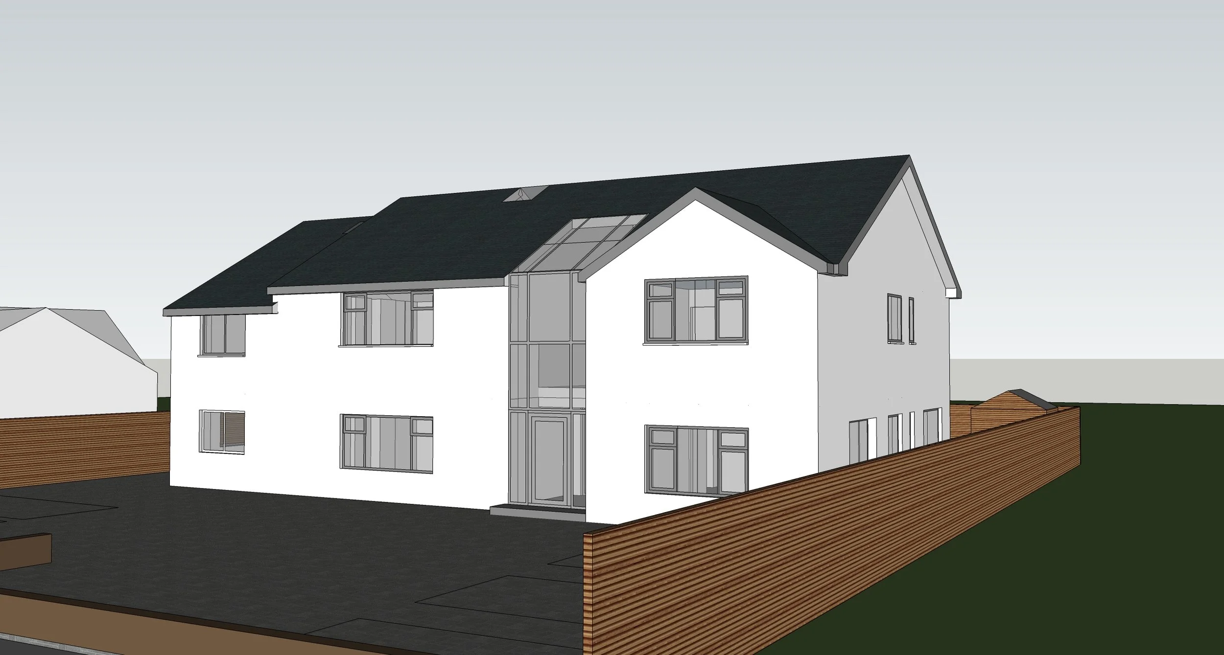 Avalon Architecture | Pensaerniaeth Afallon — Bungalow first floor extension and full renovation in Carmarthenshire model. Worked on by HF while working at Air Architecture and built and project m