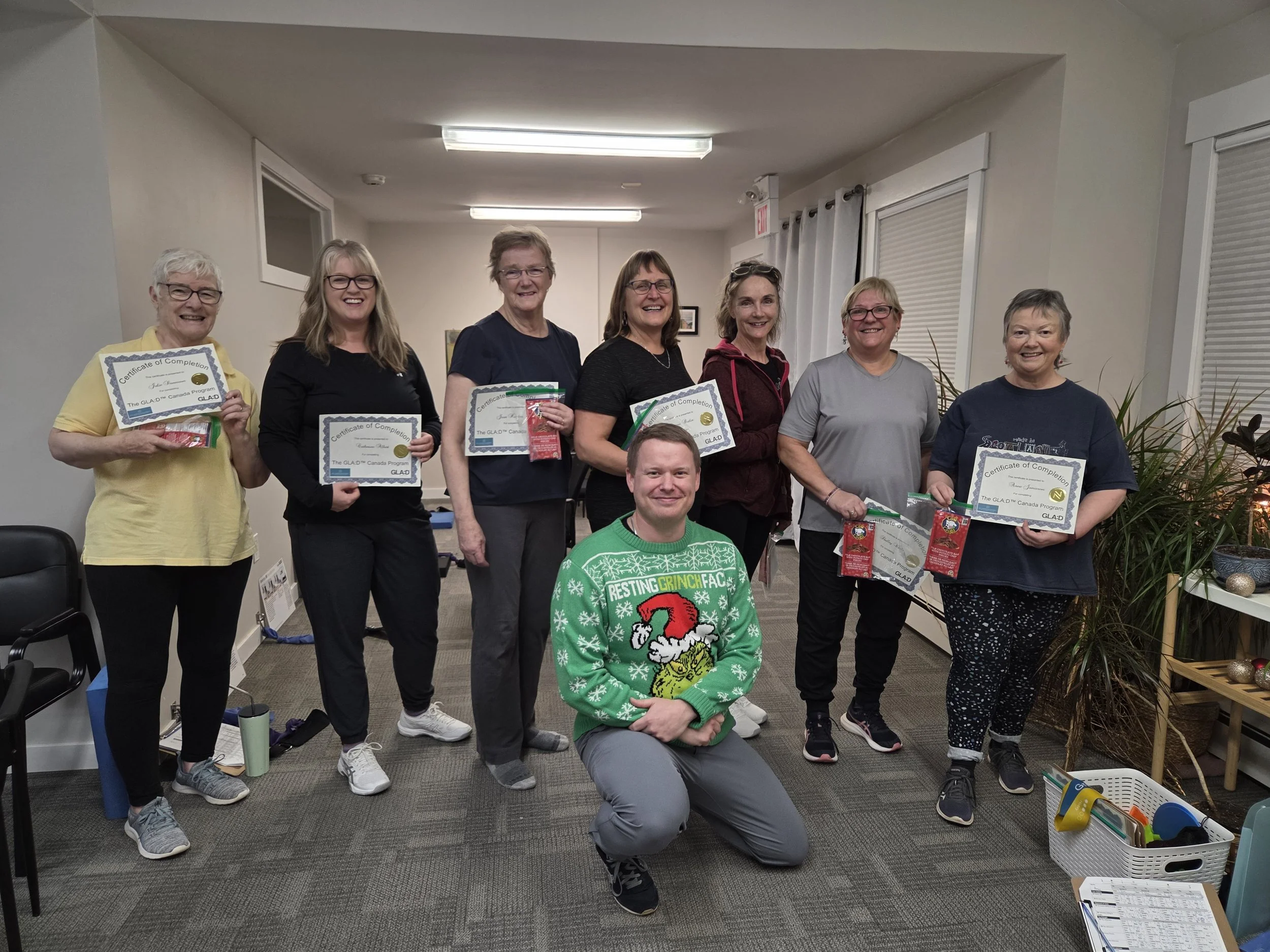 GLAD Osteoarthritis knee hip exercise Christmas