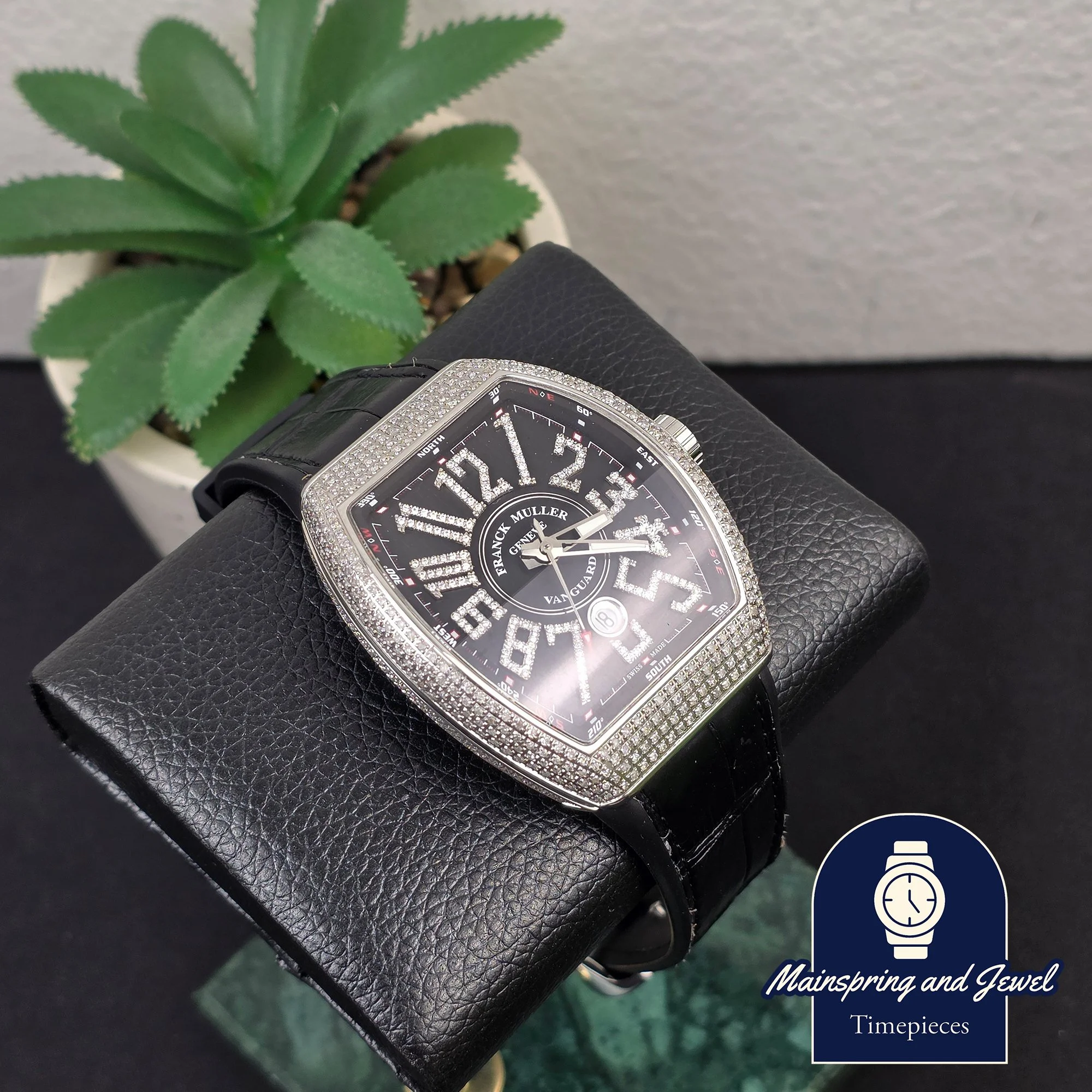 Franck Muller V45 - Aftermarket Bussdown w/ Black Dial