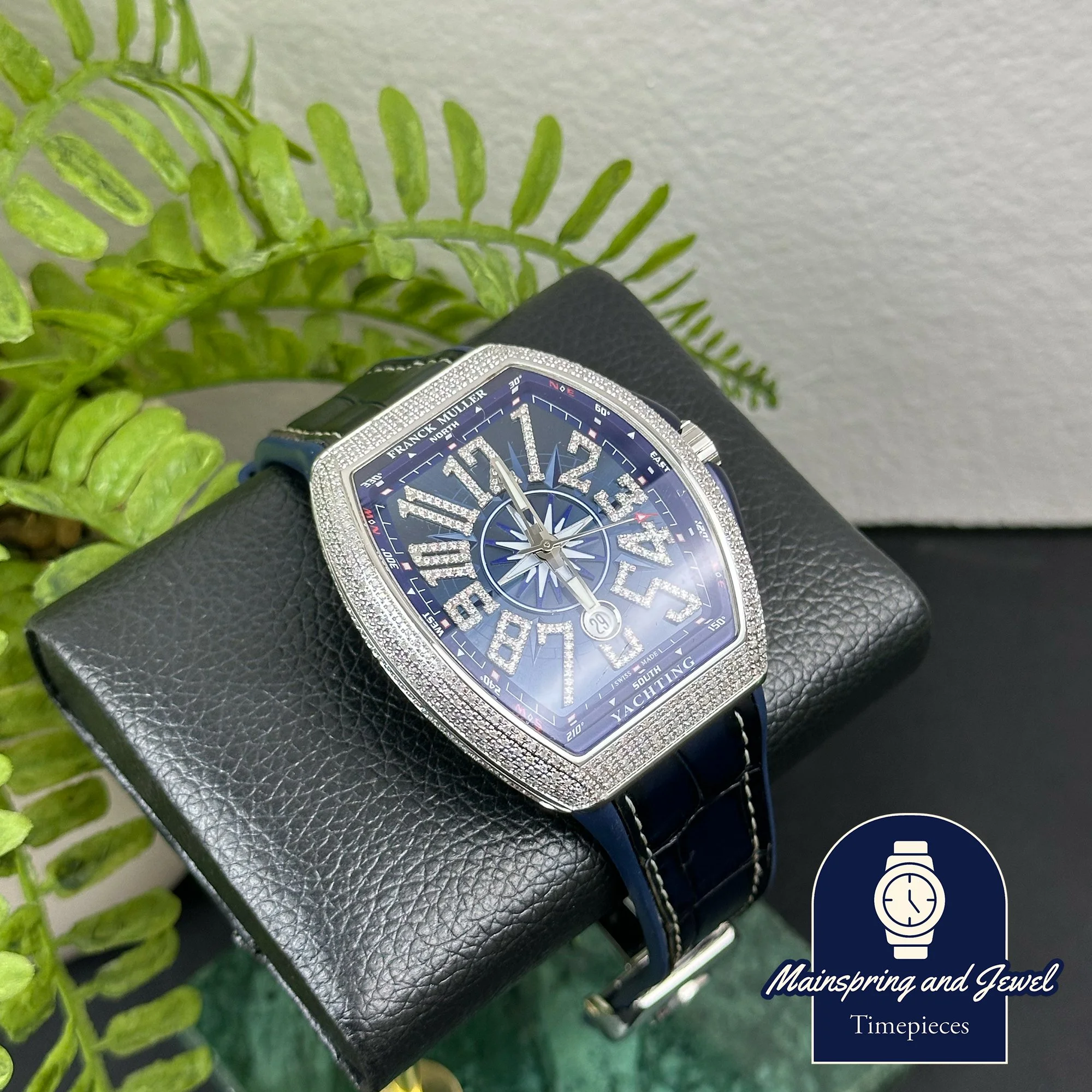 Franck Muller V45 Yachting - Aftermarket Bussdown w/ Diamond Dial