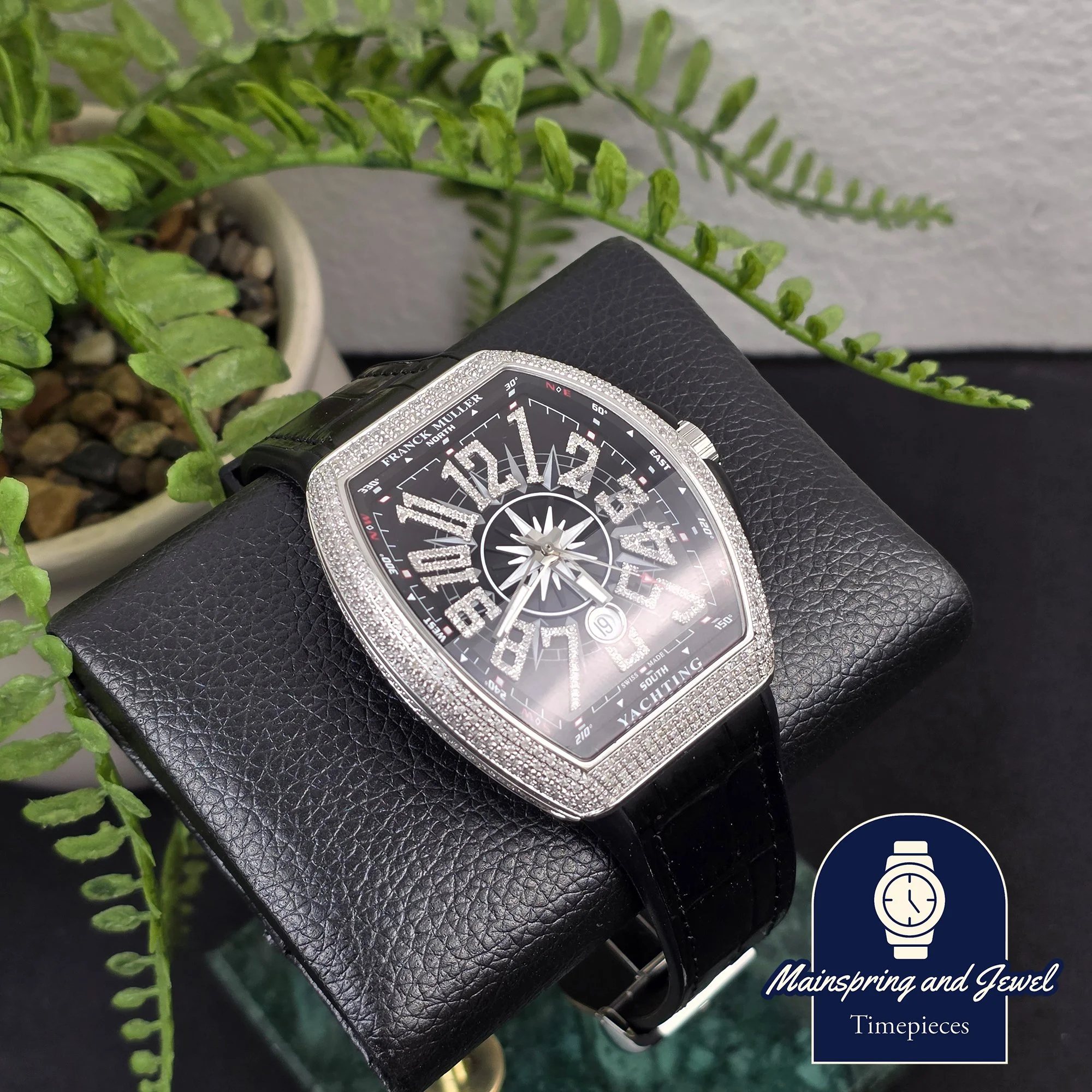 Franck Muller V45 Yachting - Aftermarket Bussdown w/ Black Dial