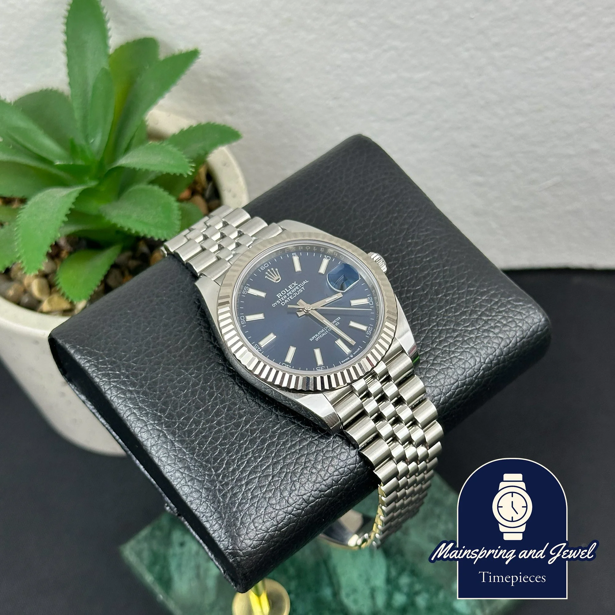 Rolex DateJust 41 - Fluted on Jubilee w/ Blue Dial