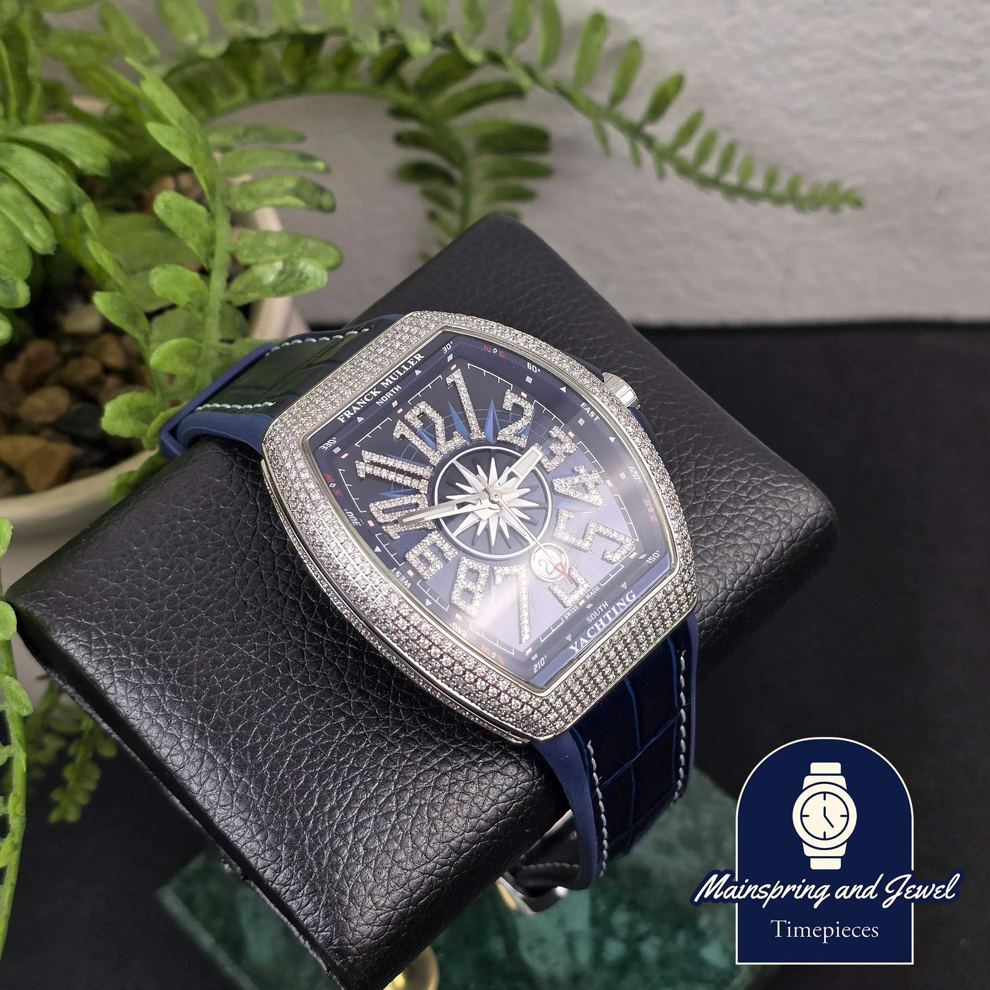 Franck Muller V45 Yachting - Aftermarket Bussdown w/ Blue Dial