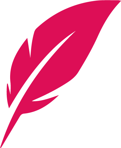 Moitié du logo de la société Dolorès : la plume
