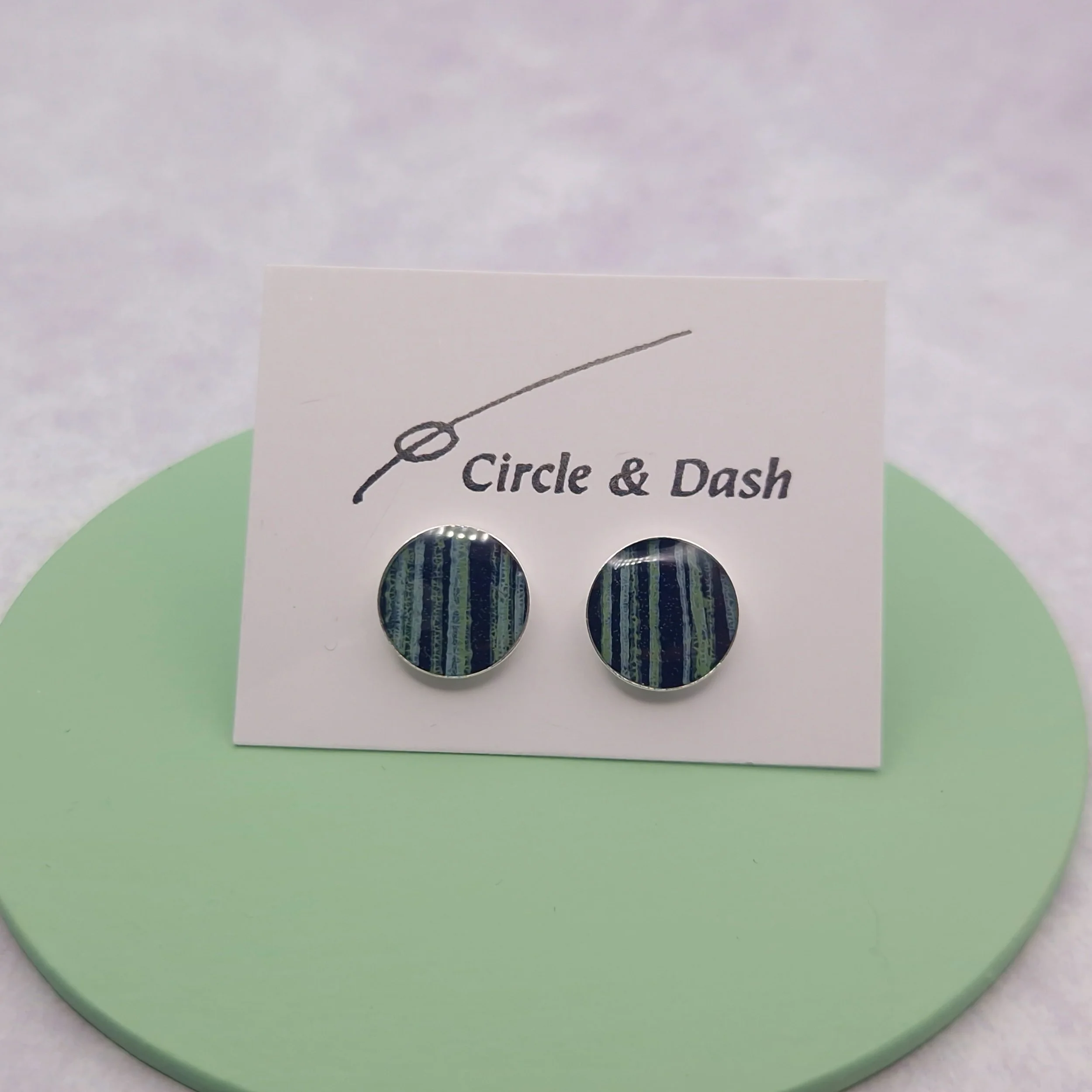Large Studs - Sea Green