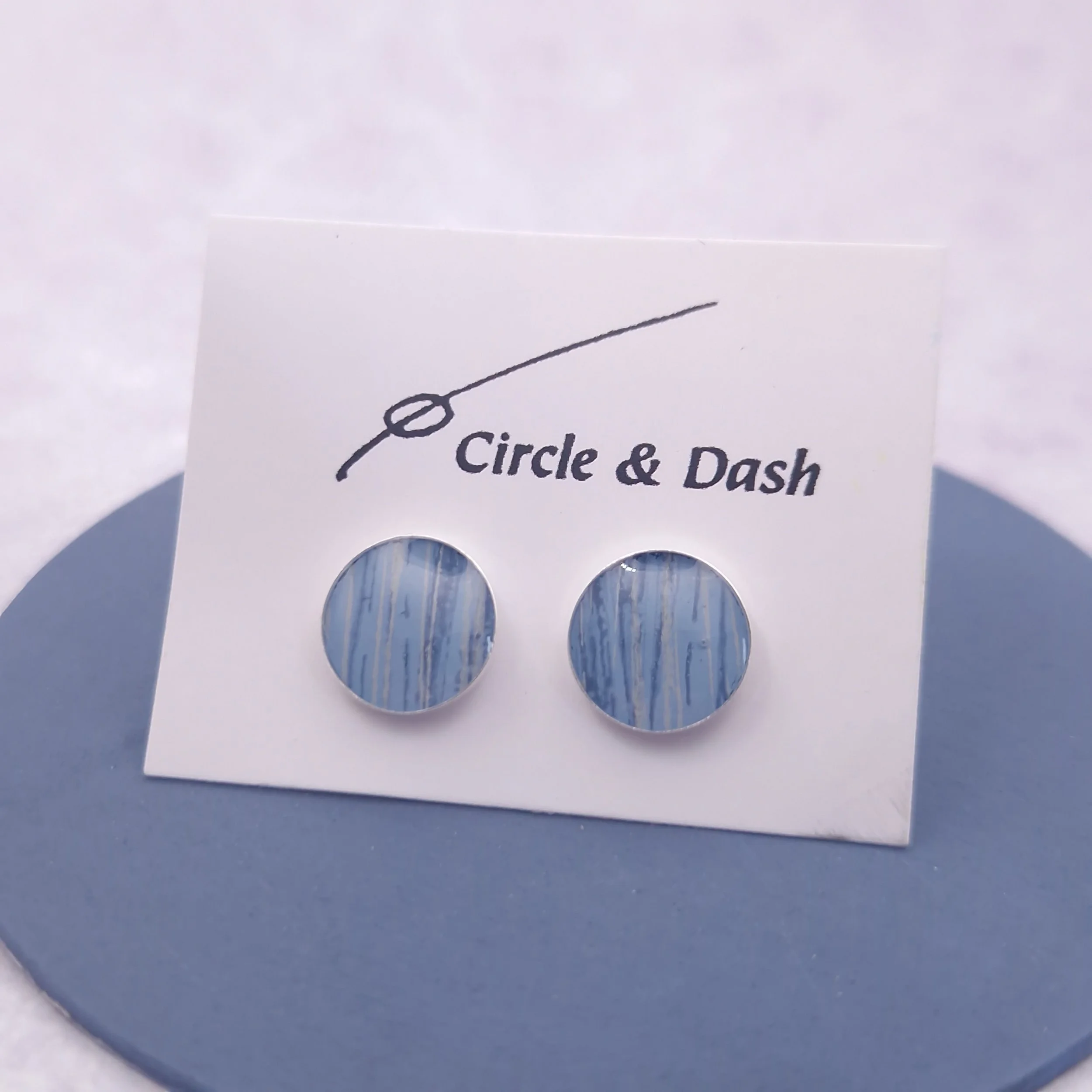 Large Studs -Blue Mist