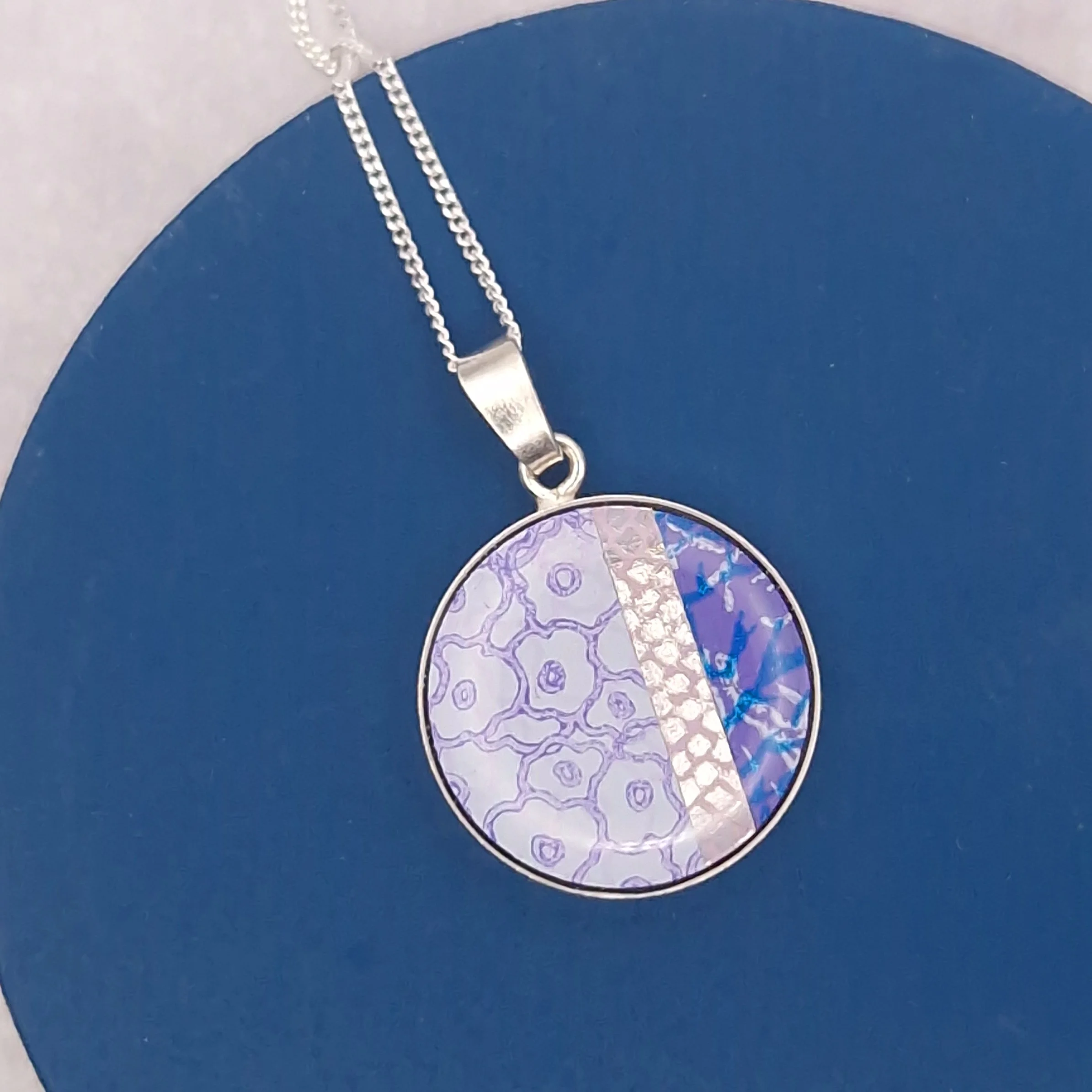 Circle Pendant -  Lilac Lagoon