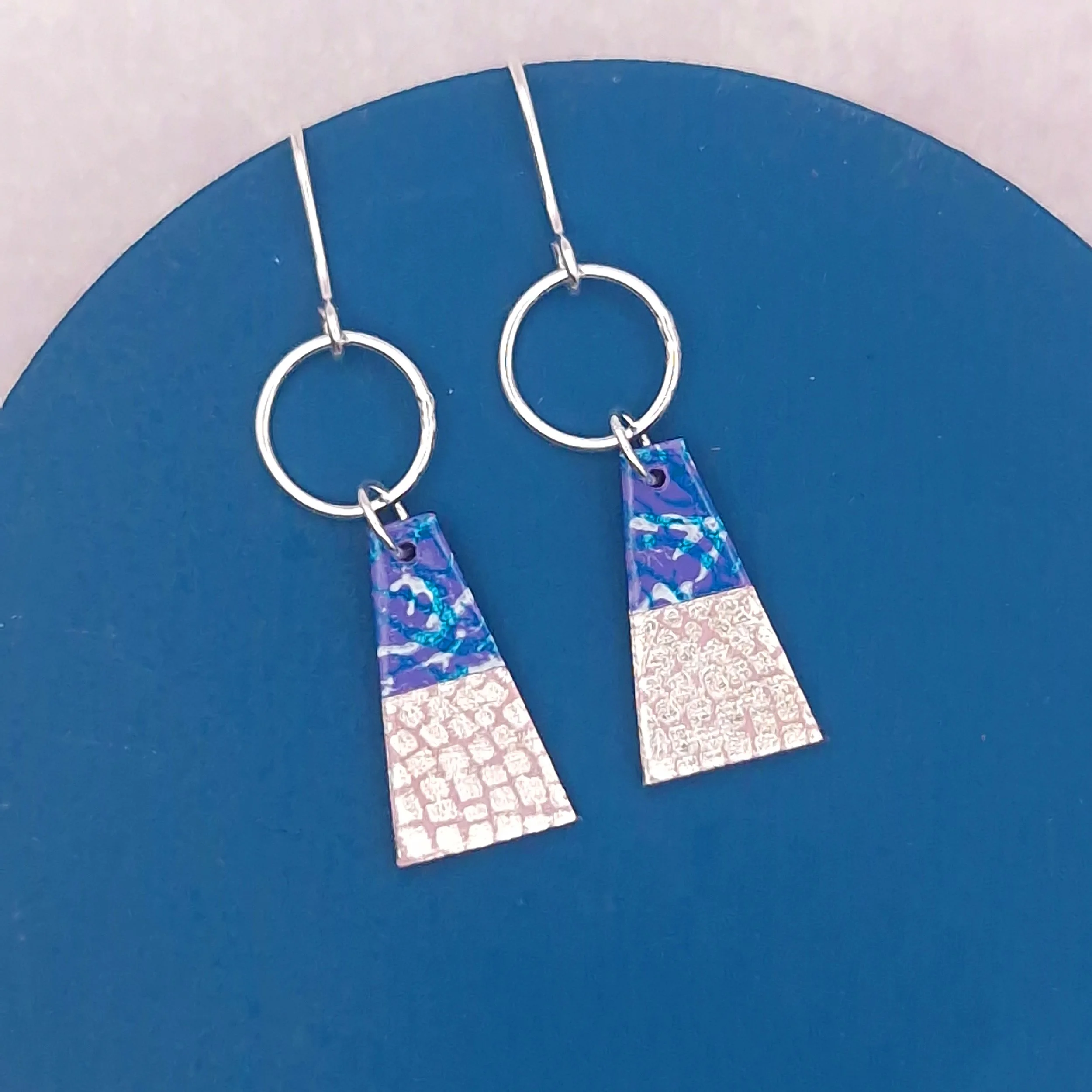 Trapeze Earrings -  Lilac Lagoon