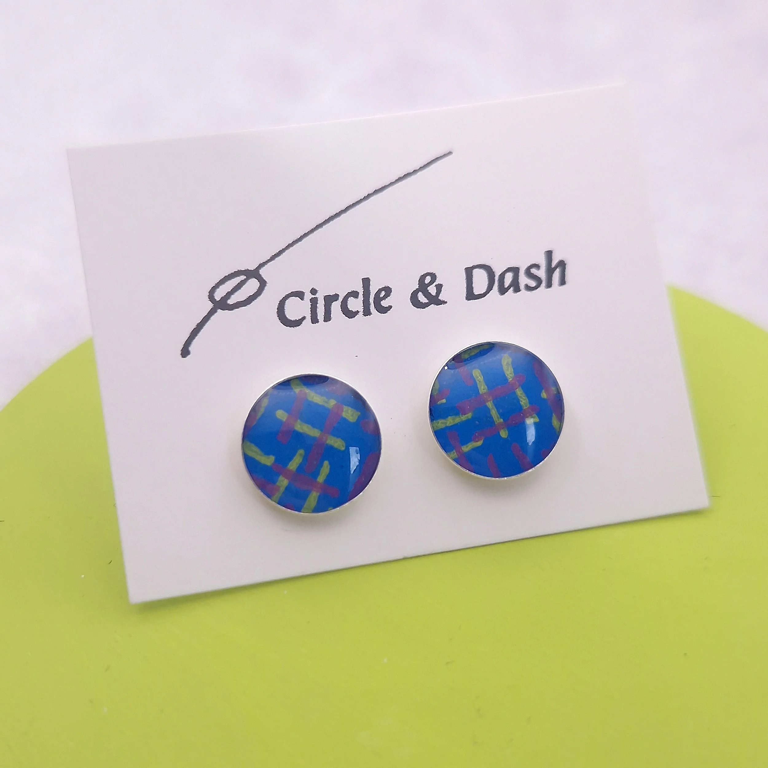 Large Studs - Blue Violet