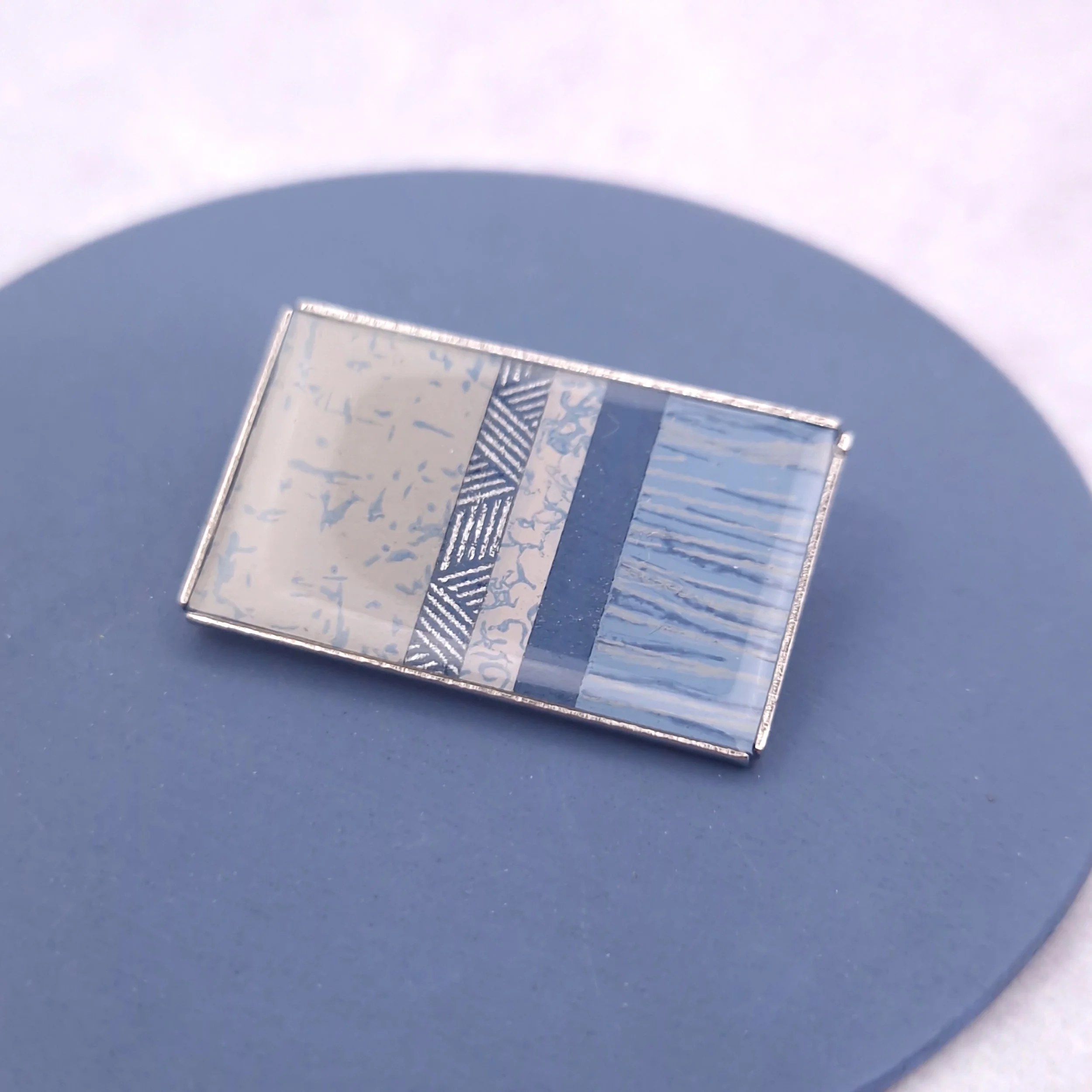 Brooch - Blue Mist