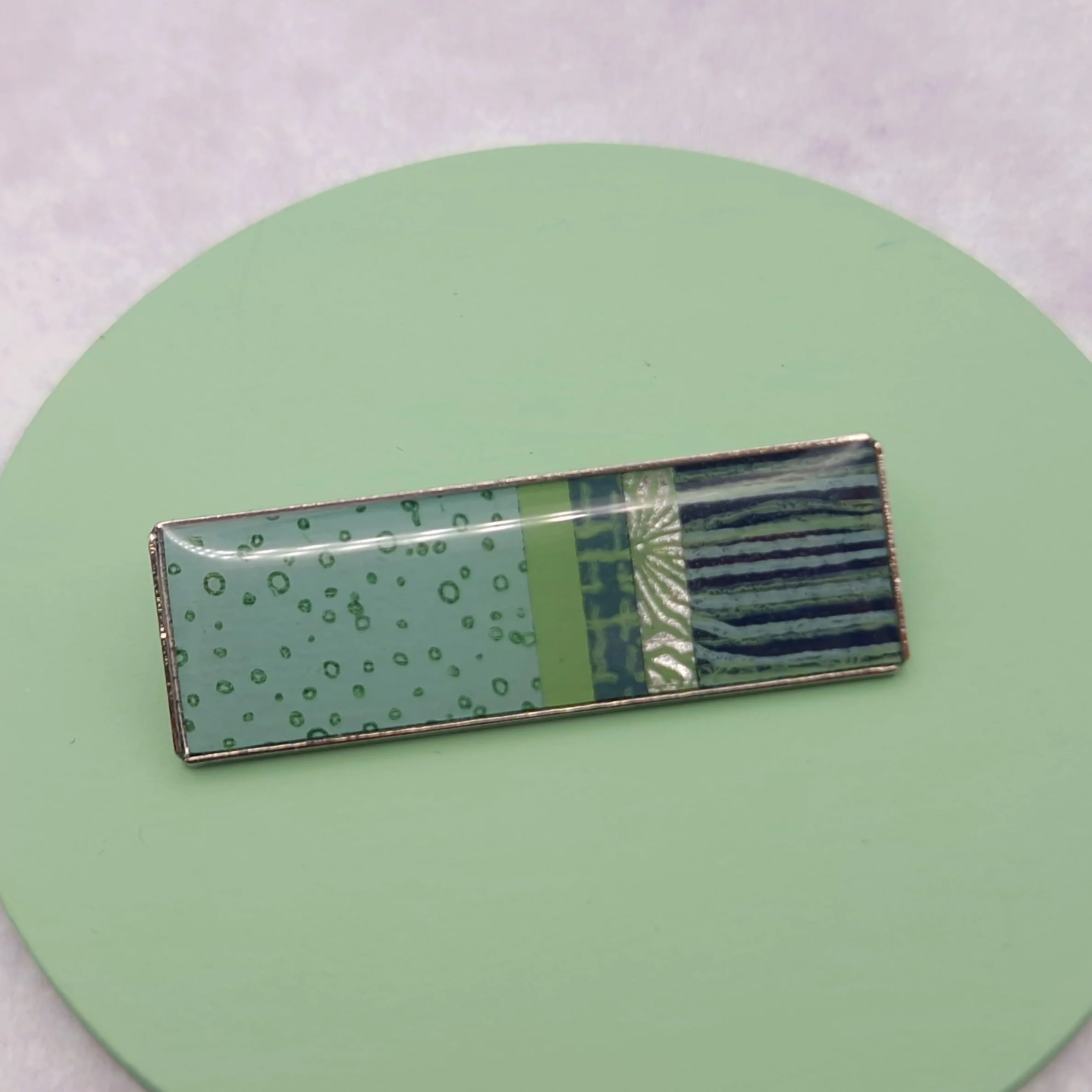 Long Brooch - Sea Green