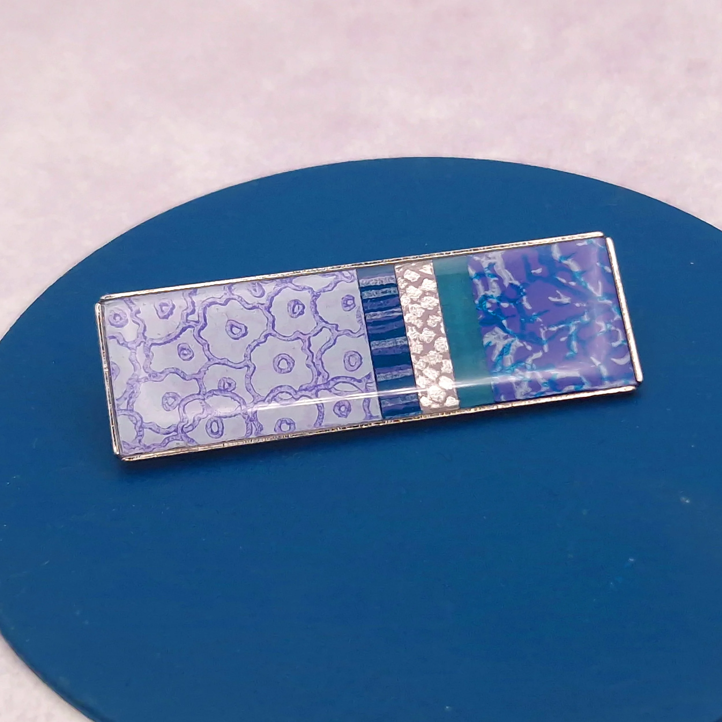 Long Brooch - Lilac Lagoon