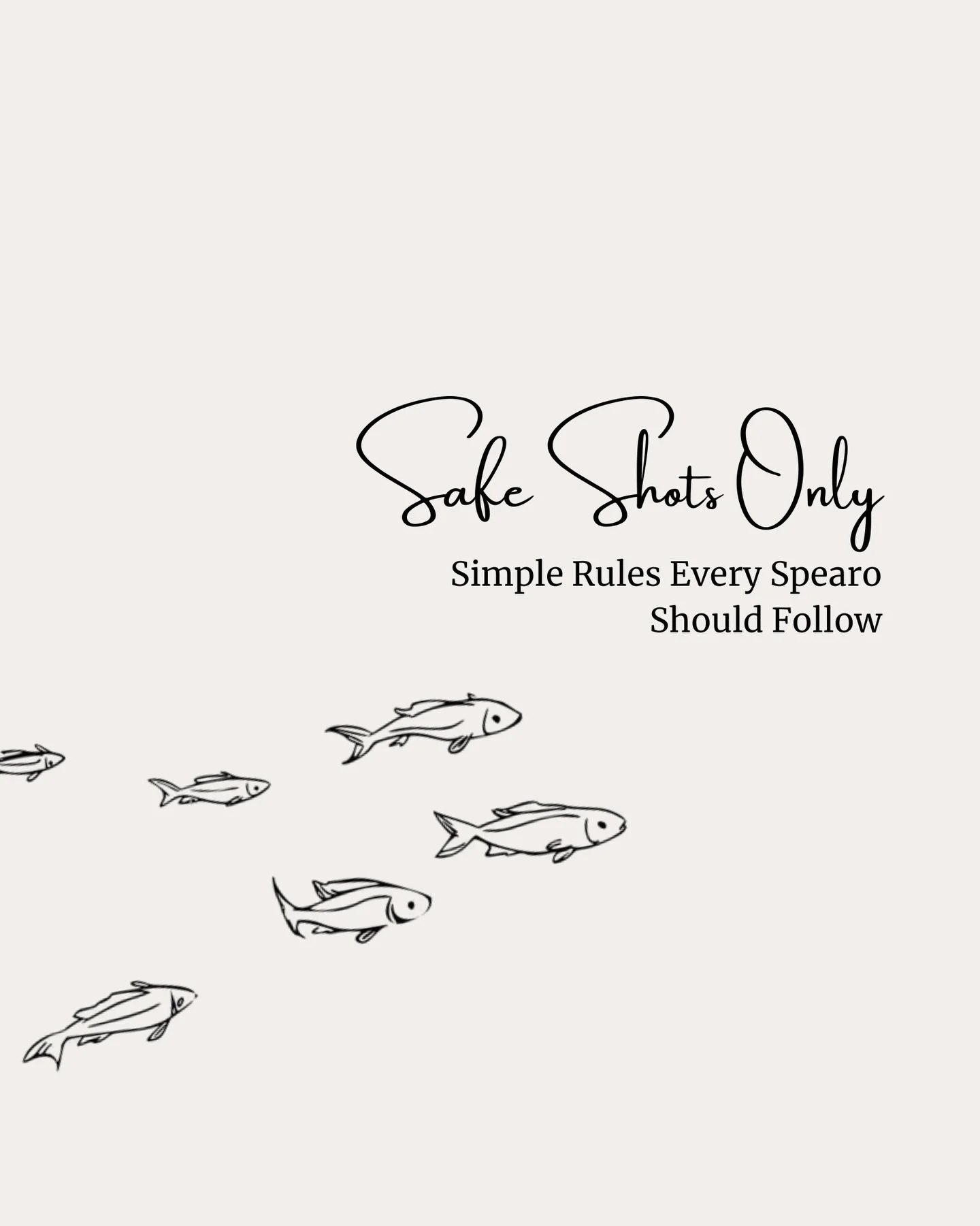 Before depth, before gear, before fish&hellip; comes safety.⁠
⁠
Spearfishing is an incredible sport,⁠
but it&rsquo;s one that rewards preparation and awareness above all.⁠
⁠
A few simple habits make every dive smoother, cleaner, and a lot safer.⁠
Sma