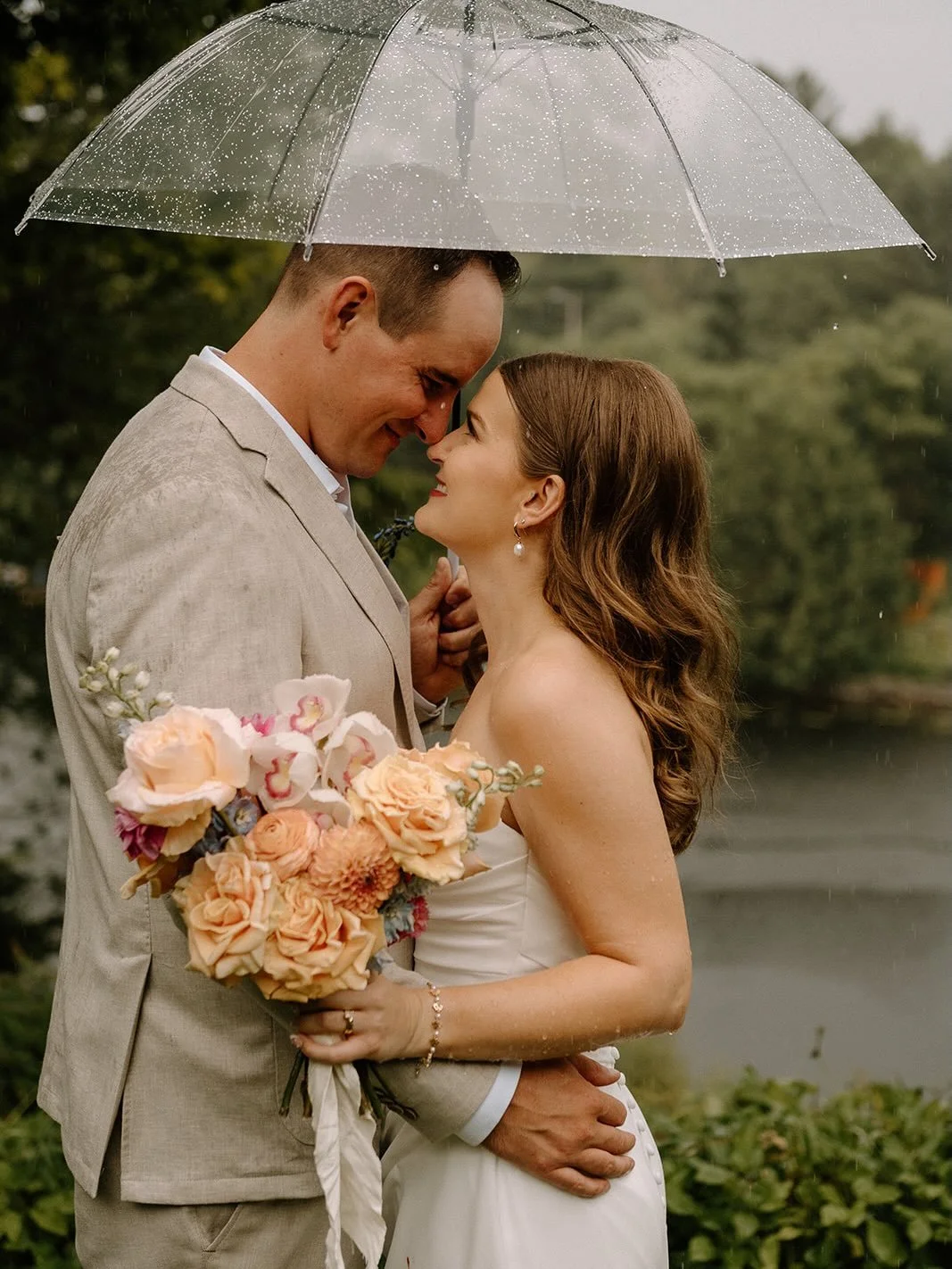 It might rain on your wedding day.  Do yourself a favour and do not let it dim any of your joy.  There are always going to be things in life we can&rsquo;t control, and the best thing you can do is make peace with that.  A&amp;K were so smitten and h