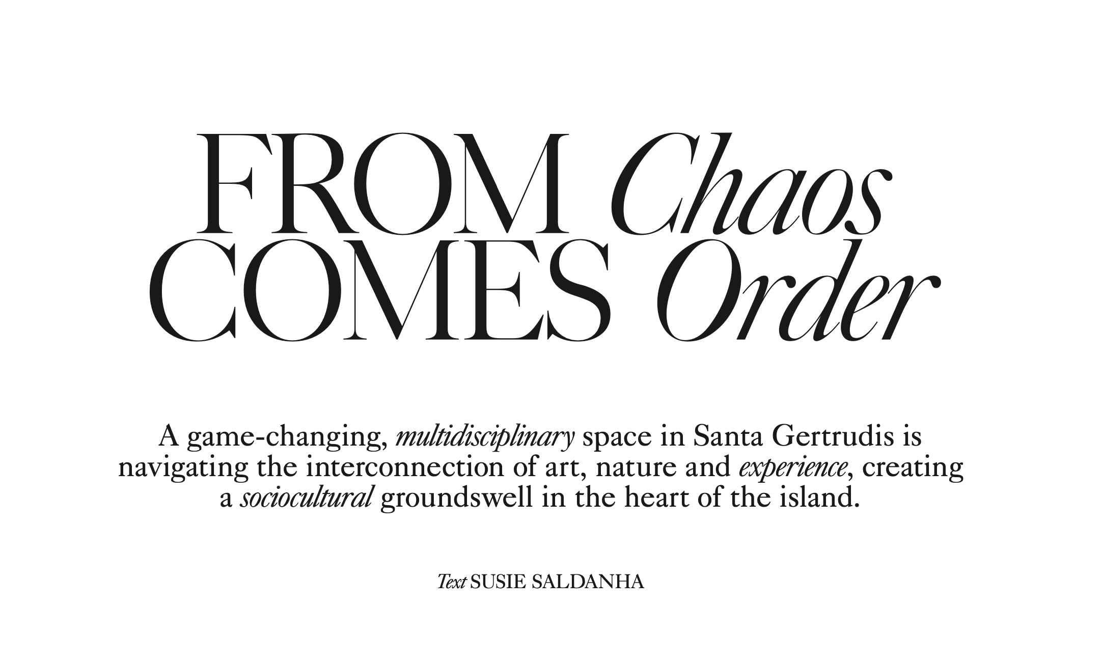 Text Susie Saldanha