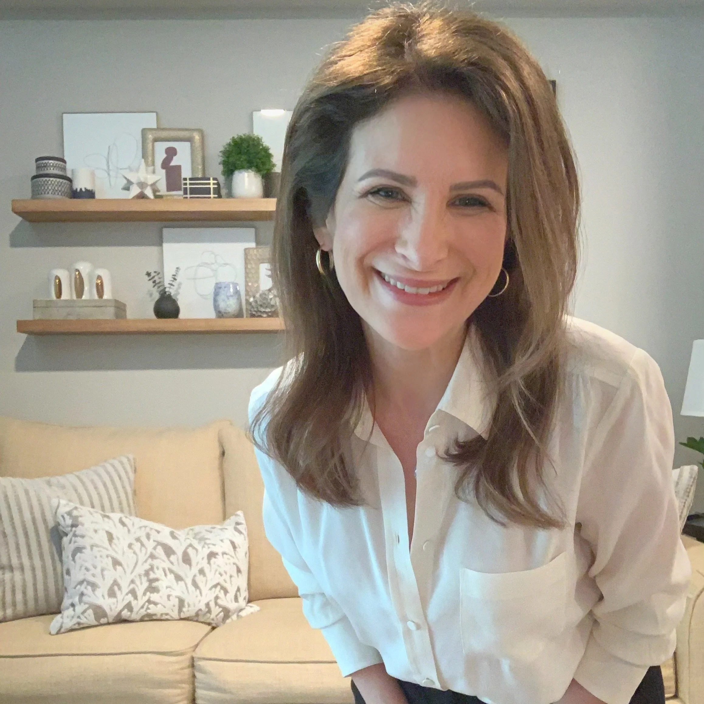 Abrah Sprung, PhD in her NJ office