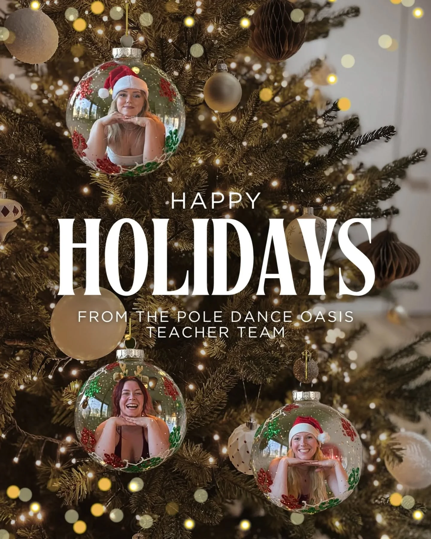 From our pole family to yours, wishing you the happiest of holidays! ✨🎄🎉