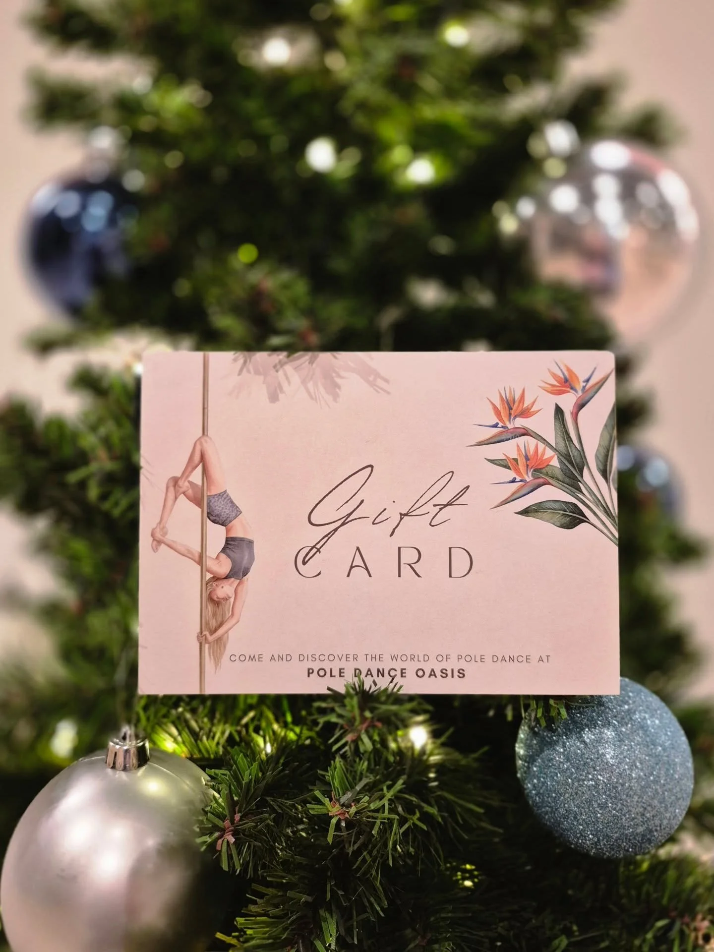 Still searching for the perfect holiday present? 🎁🎄Give the gift of an unforgettable experience at Pole Dance Oasis! 💫

Our gift cards unlock any of our services, from beginner classes to private lessons.

Choose your perfect gift by selecting you