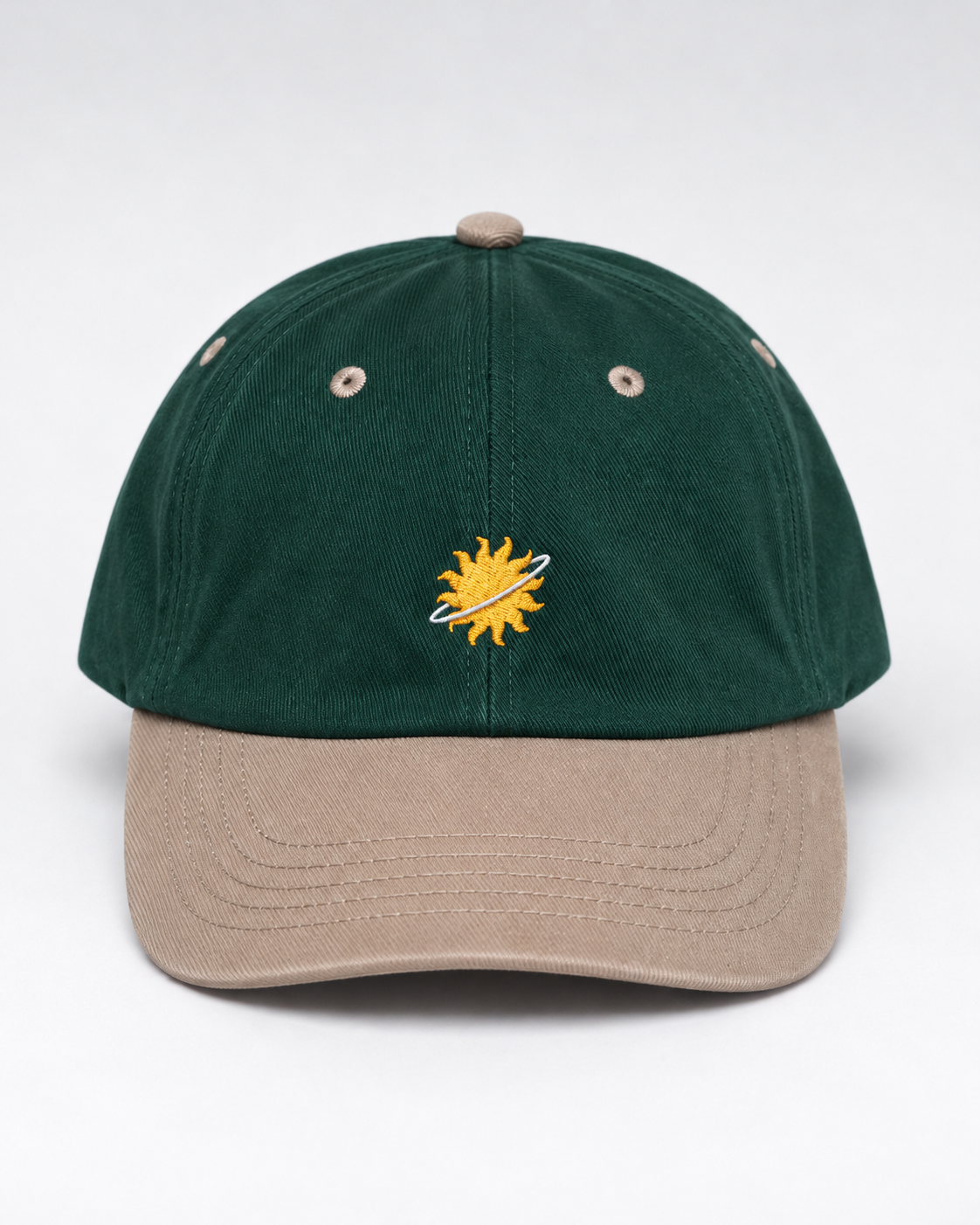 Forest Green Cap with Sun Emblem.png