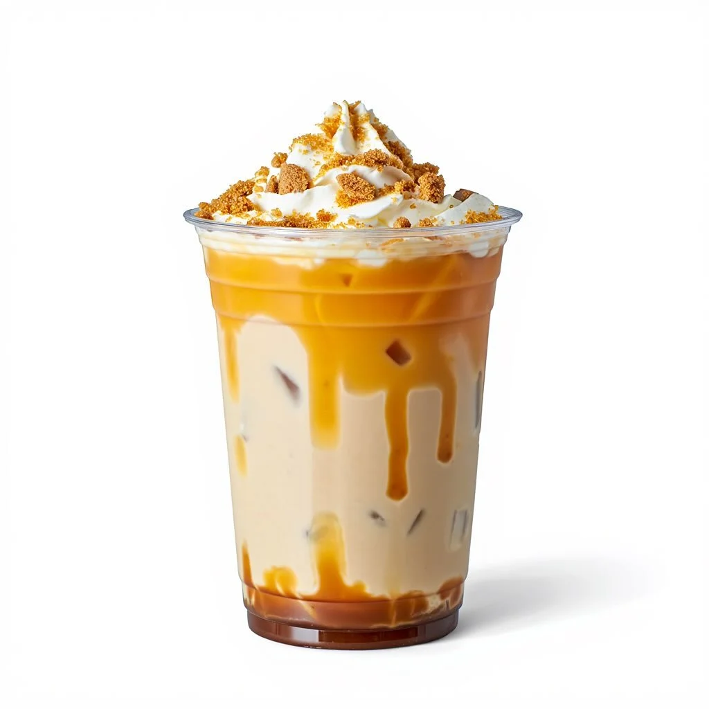 Fan Favorite! - Iced Biscoff Cookie Latte is a rich fall flavor with a nostalgic flavor that&rsquo;s comforting in both iced or hot versions.