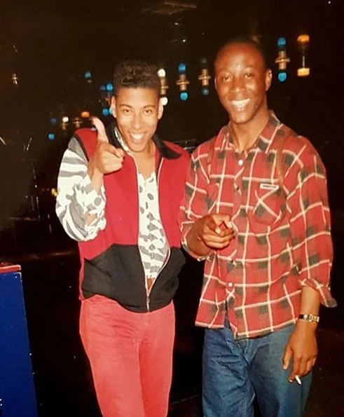 A billion years ago, with Dave Linton @ Elstree studios I think.. or a dive bar at the back of Granada Studios! I think he was doing #GrangeHill and I was doing a stint on #EastEnders. I left Coronation Street in protest at the blatant racism to East