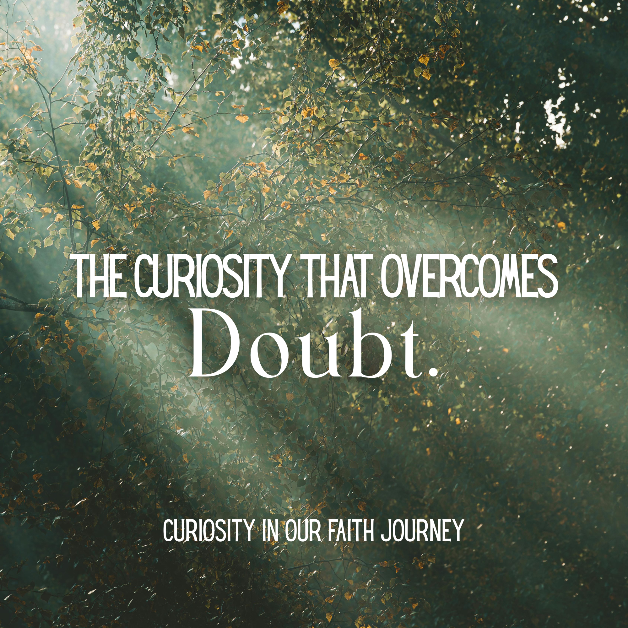 Curiosity on our Faith Journey: The Curiosity That Overcomes Doubt